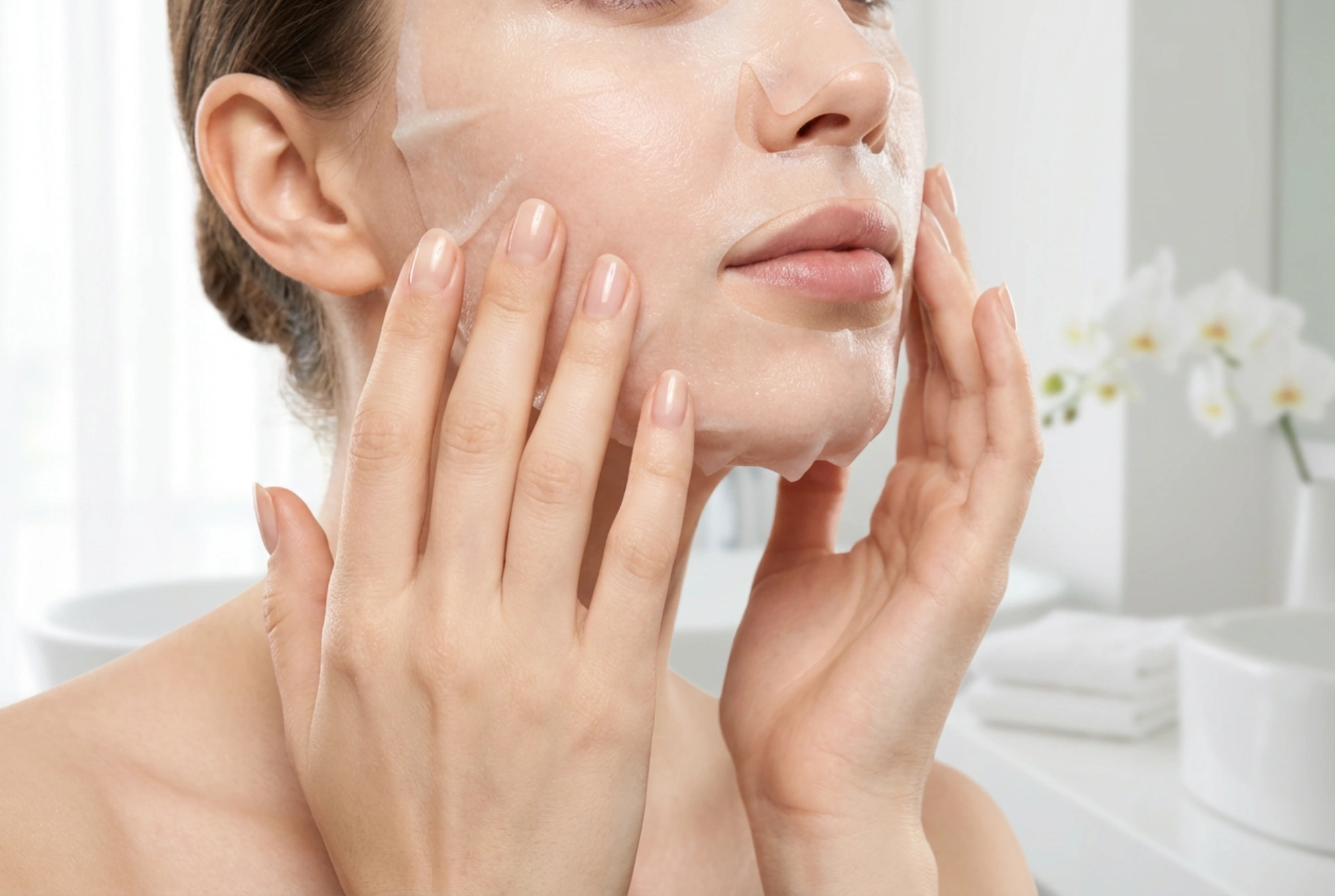 Sheet mask: hur man anpassar storleken och applicerar den utan veck