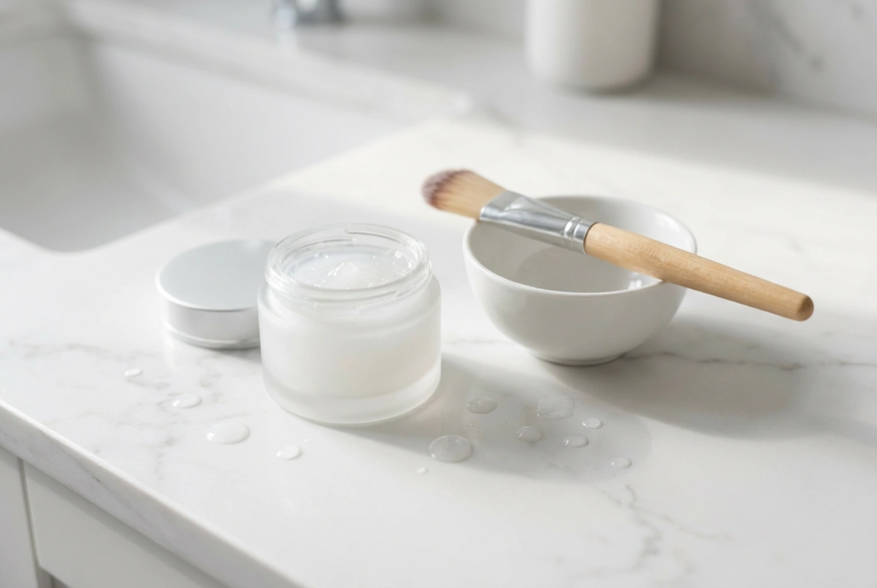 Mask med hyaluronsyra: intensiv återfuktning steg för steg