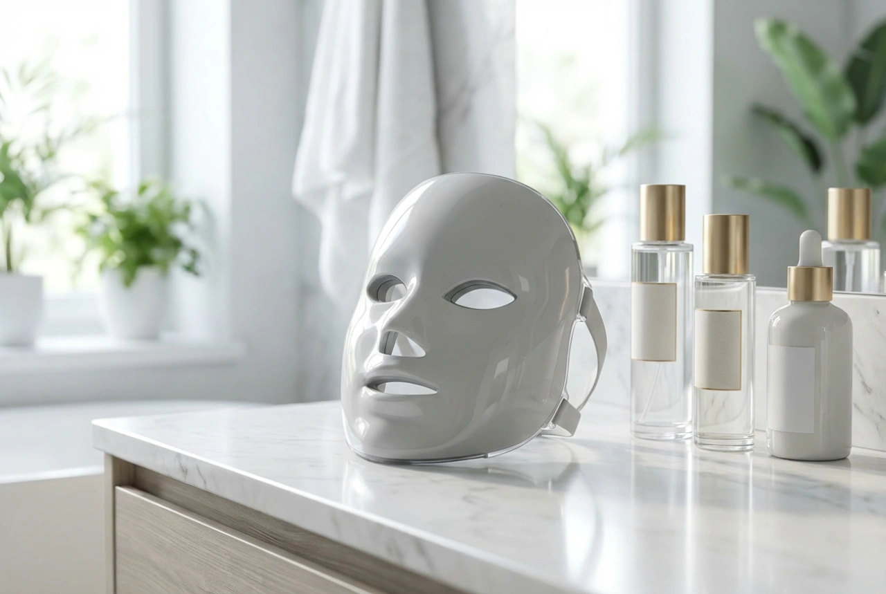 LED-ansiktsmask: hur du använder den hemma och vård efter sessionen
