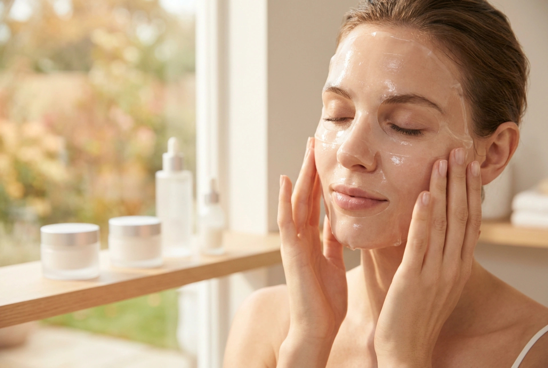 Kollagenmask för ansiktet: när och hur man använder den