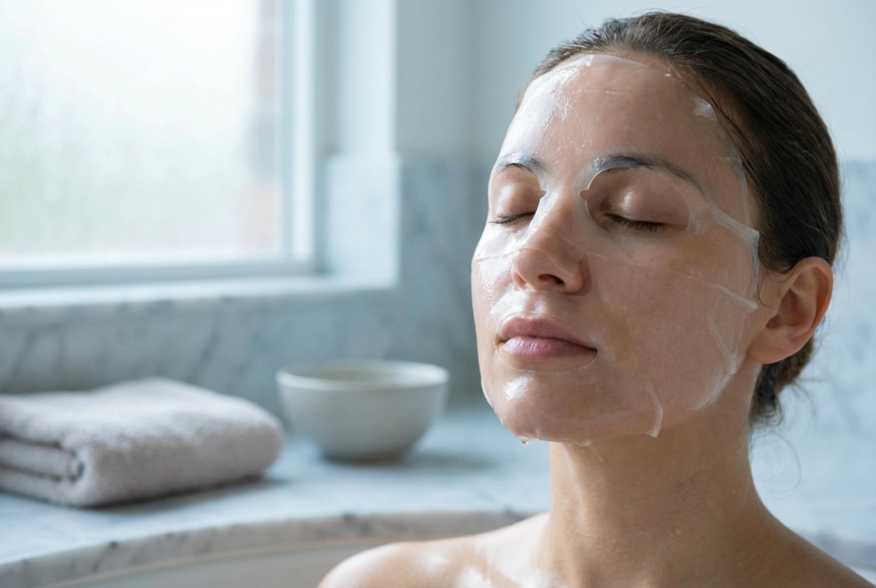 Hydrogel-ansiktsmask: Kylning, passform och verkningstid