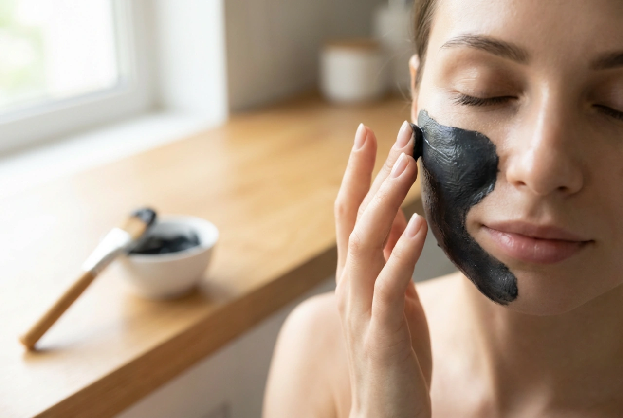Aktiv kolmask: Rengör porerna steg för steg