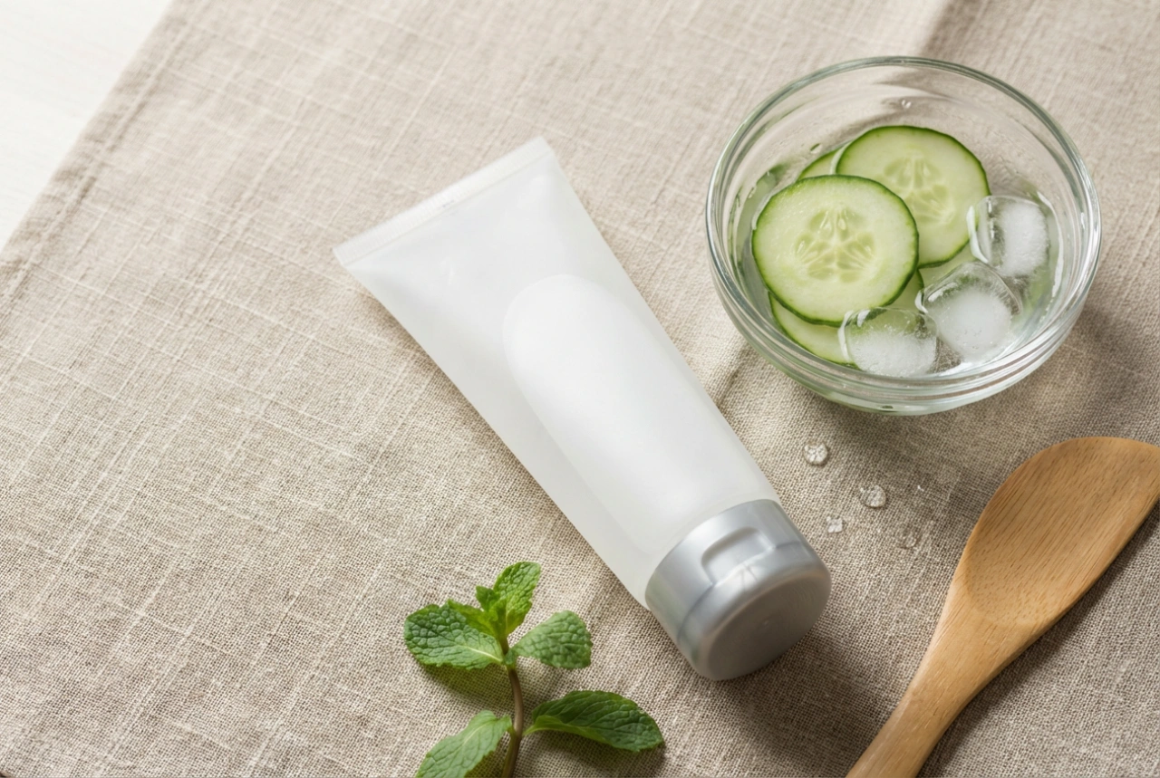 Svalkande ansiktsmask: lindring efter solen, verkningstid och hygien