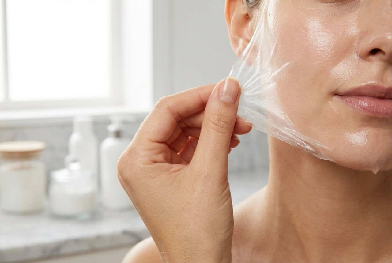 Peel-off mask: jämnt lager, torktid och smärtfri borttagning