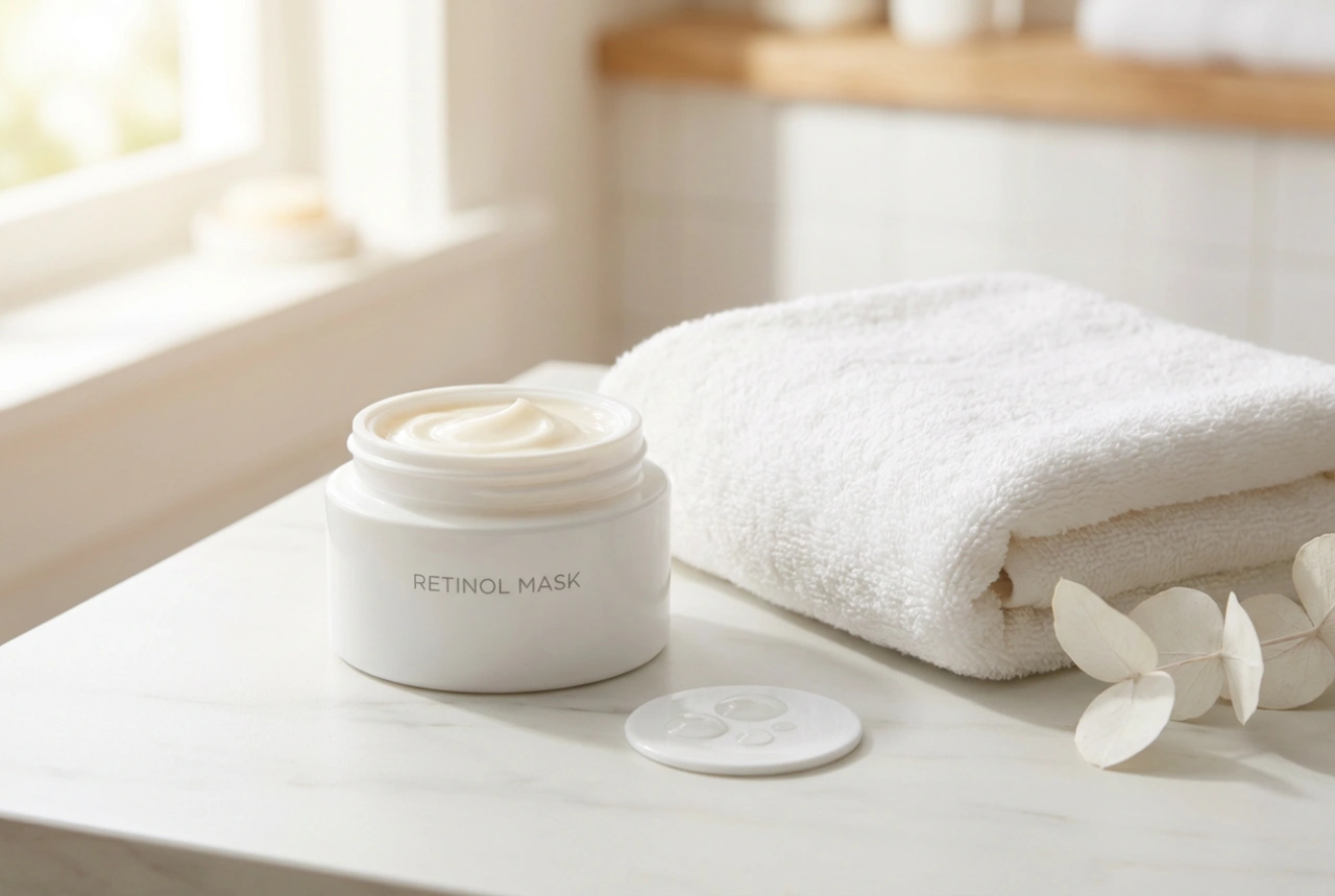 Ansiktsmask med retinol: säker användning och eftervård
