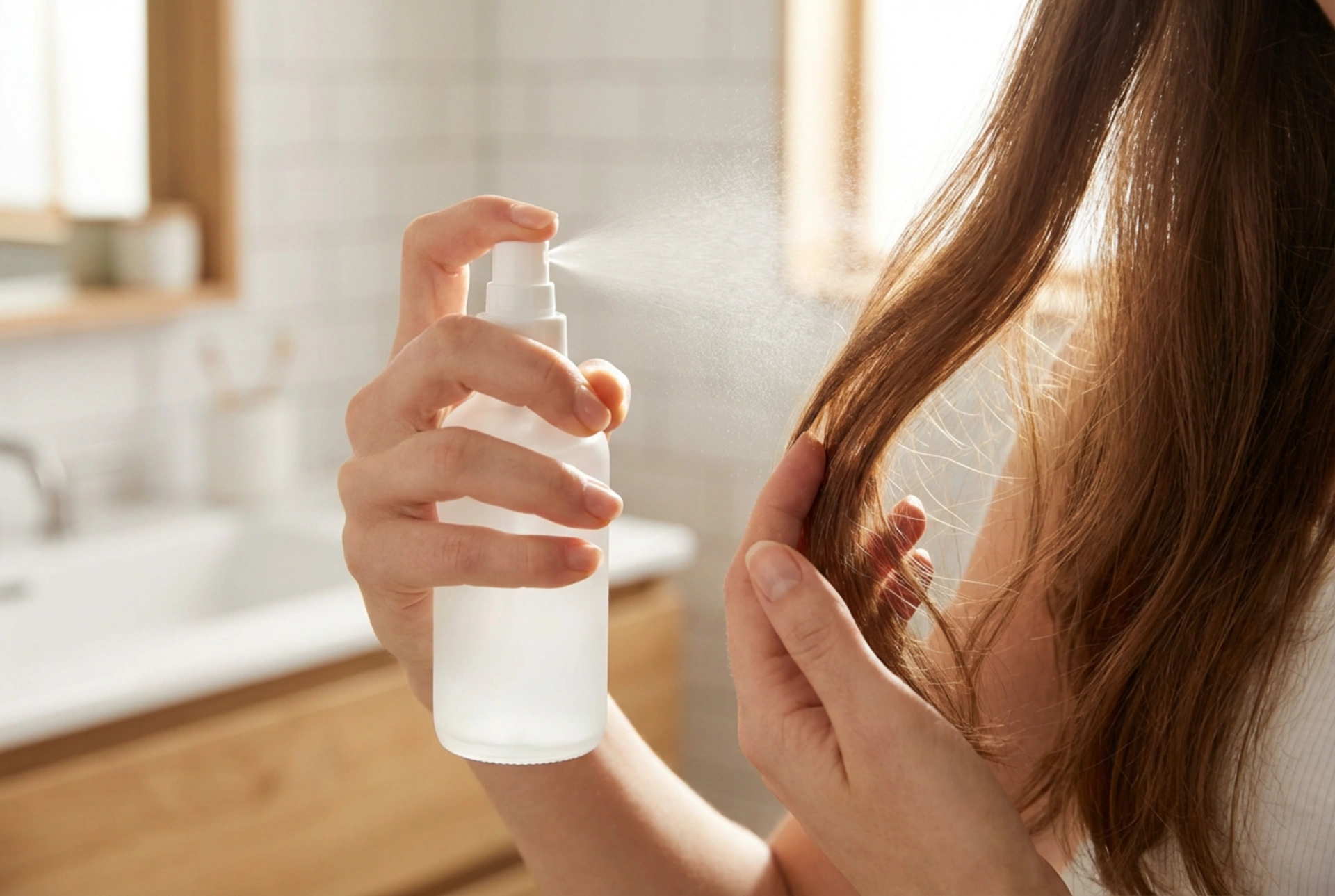 Leave-in balsam spray: hur det fungerar och hur du applicerar det