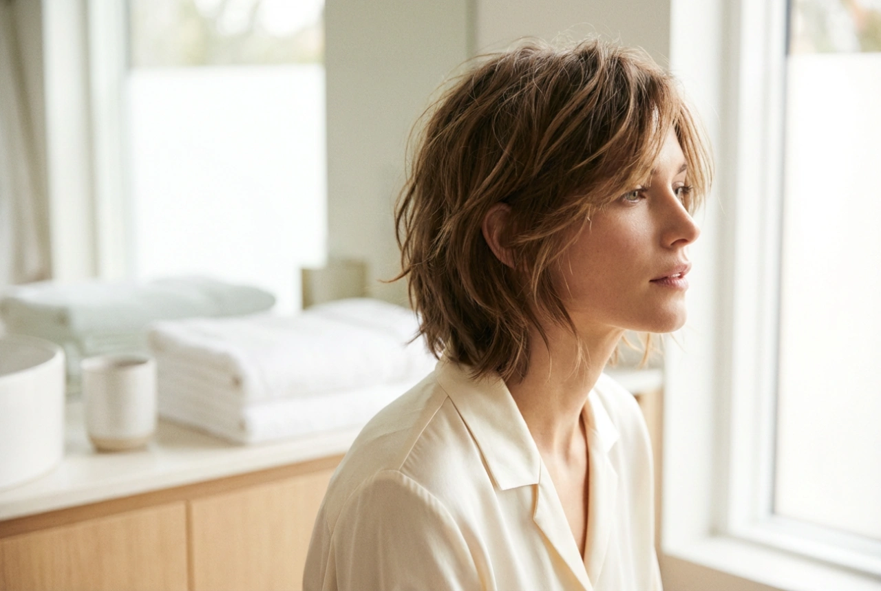 Styling av uppklippt halvkort hår: tekniker för en snygg vardagslook