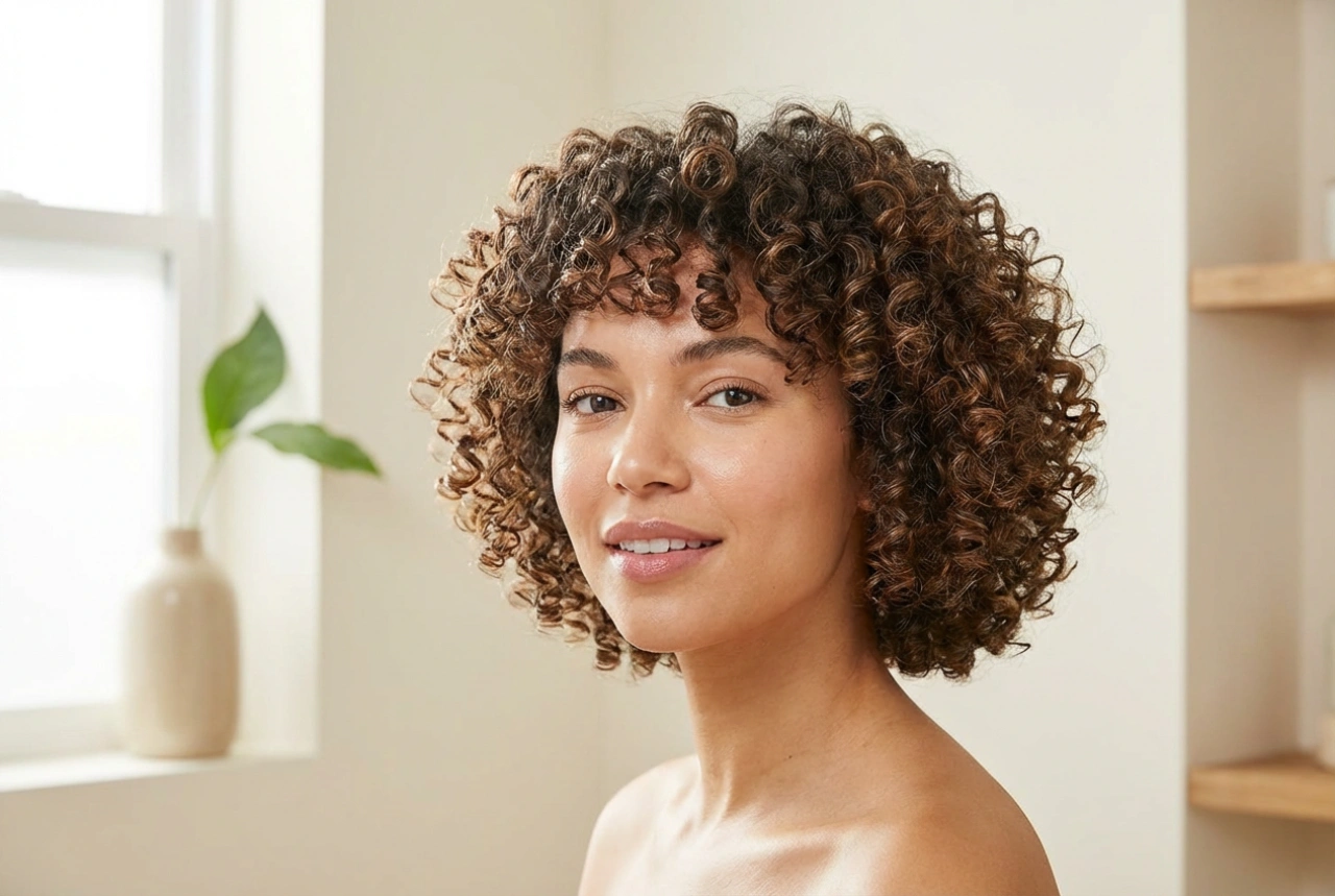 Kort lockigt hår: definition av lockar, styling utan friss, fixering