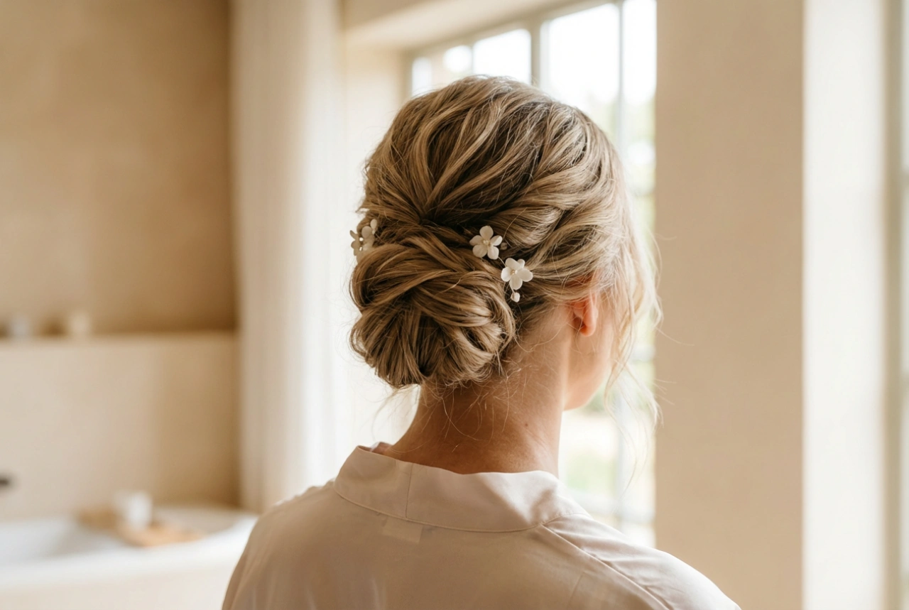 Lösa håruppsättningar för bröllop: förberedelse, uppsättning och avslutning