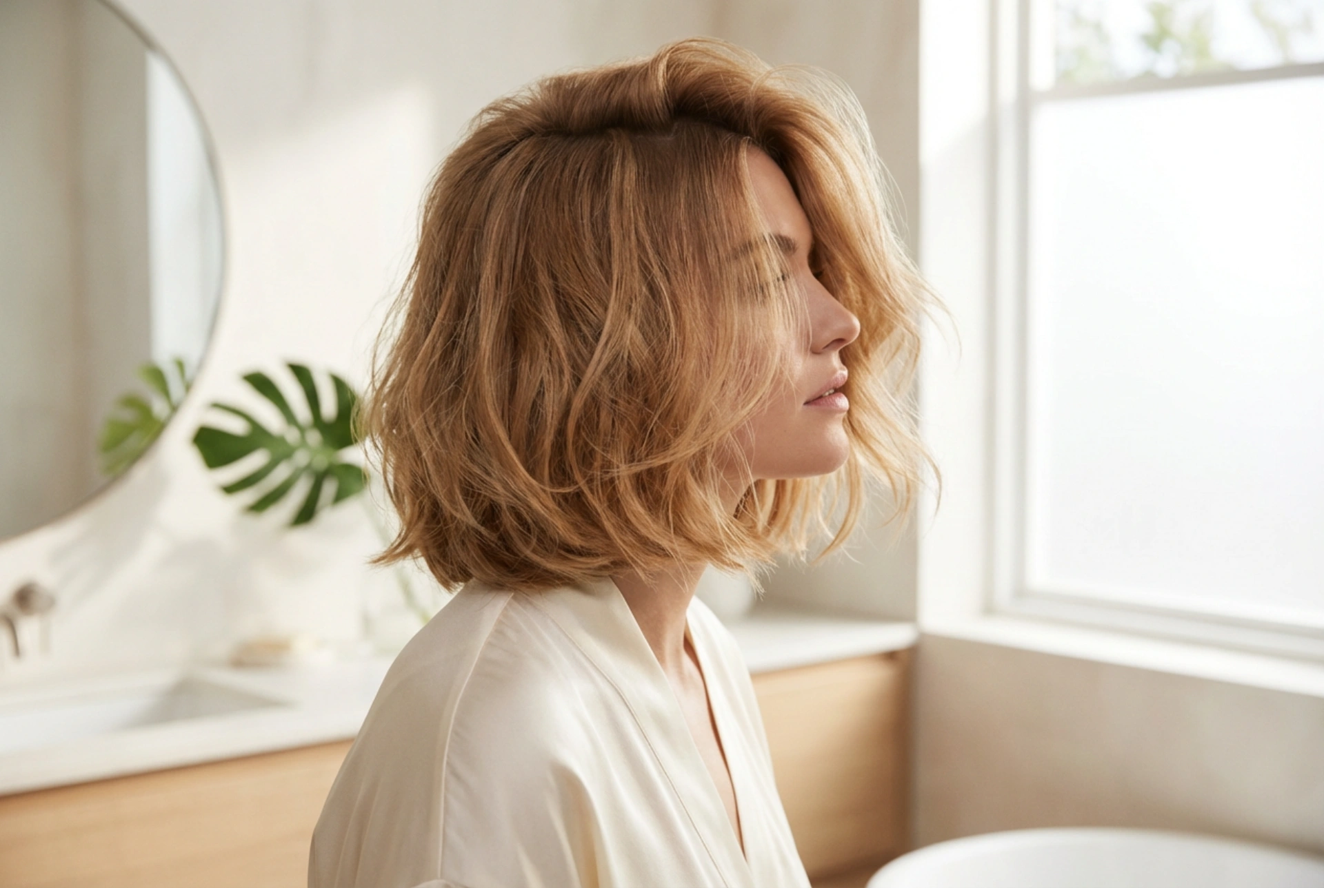 Bobfrisyr för kvinnor över 50: Föryngrande styling och volym