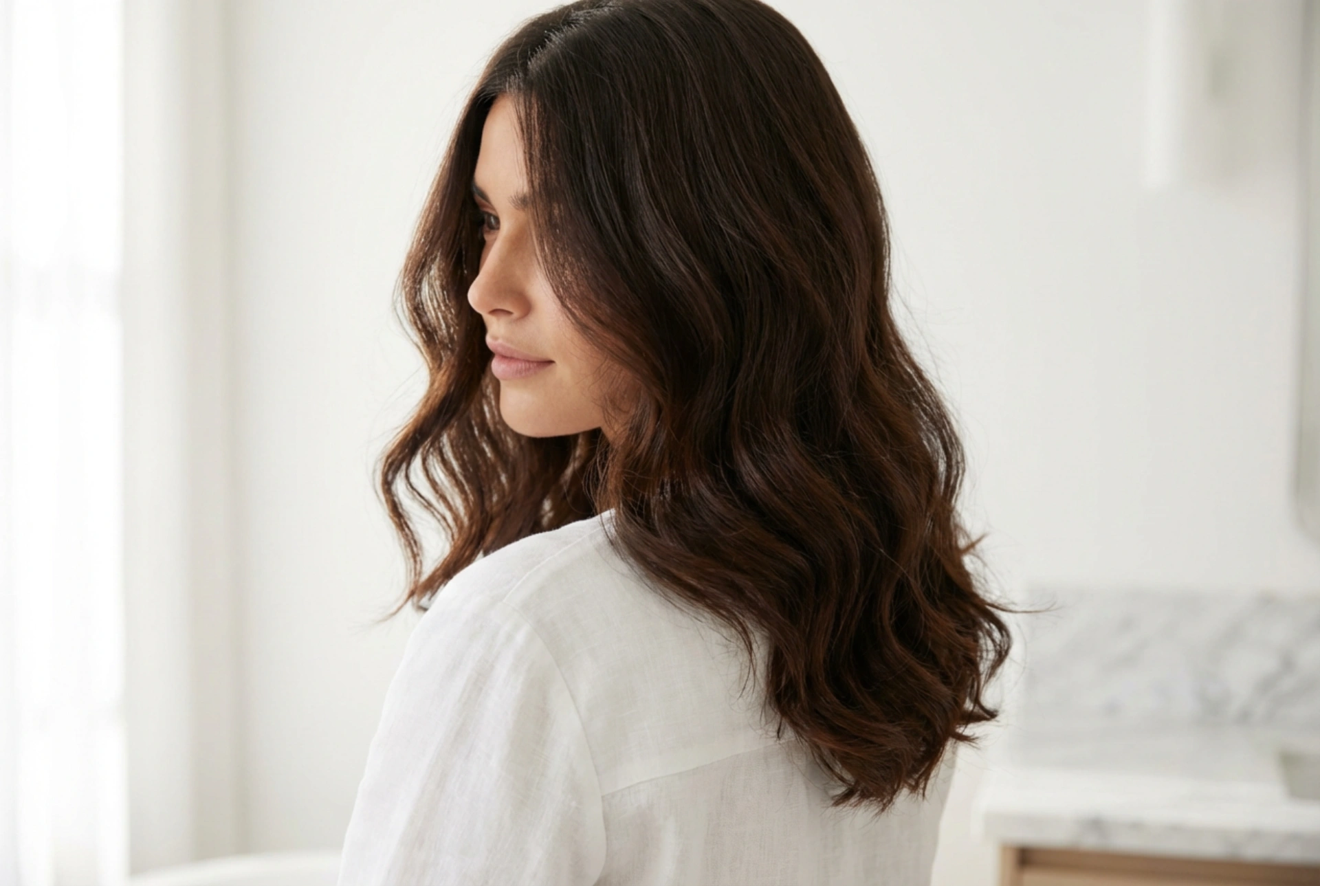 Frisyr för brunetter: form, glans och volym utan att tynga ner