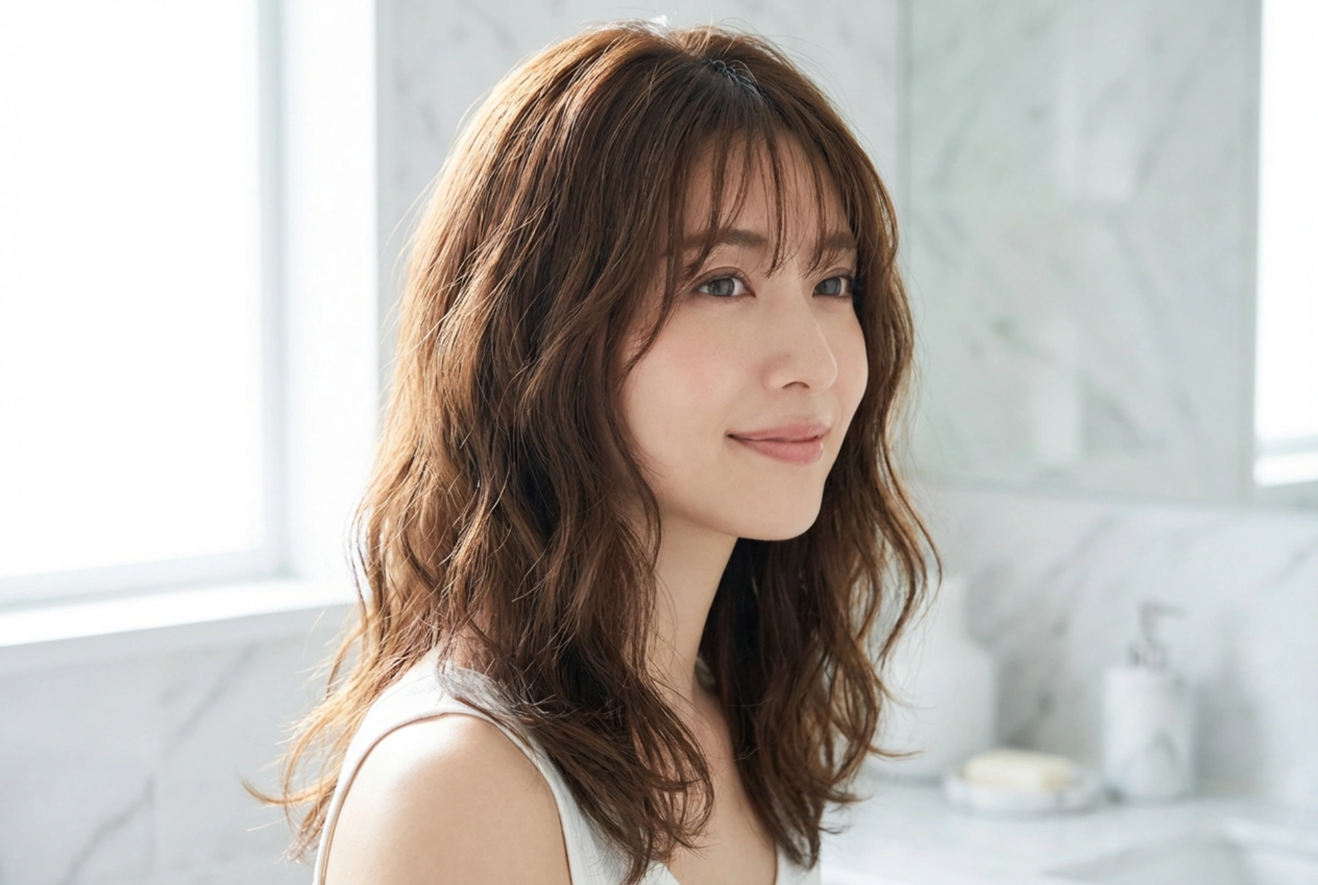 Frisyr för ett smalt ansikte: sidovolym, vågor och mjuk lugg