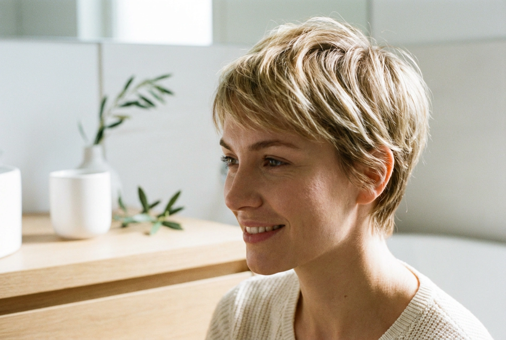 Kort damfrisyr: vardagsstyling och hållbar stadga