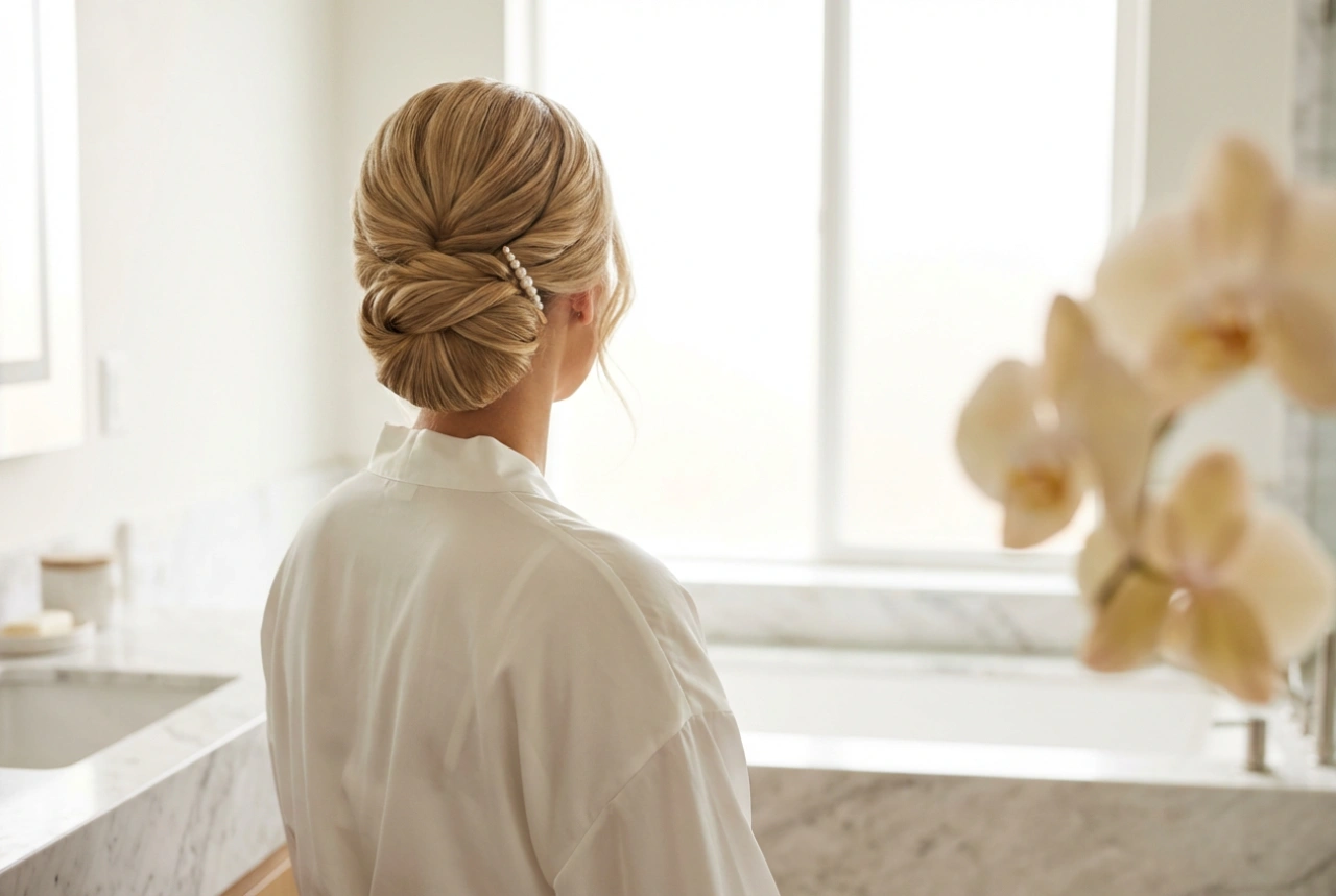 Mamma på bröllop: Elegant bröllopsfrisyr för mamman steg för steg