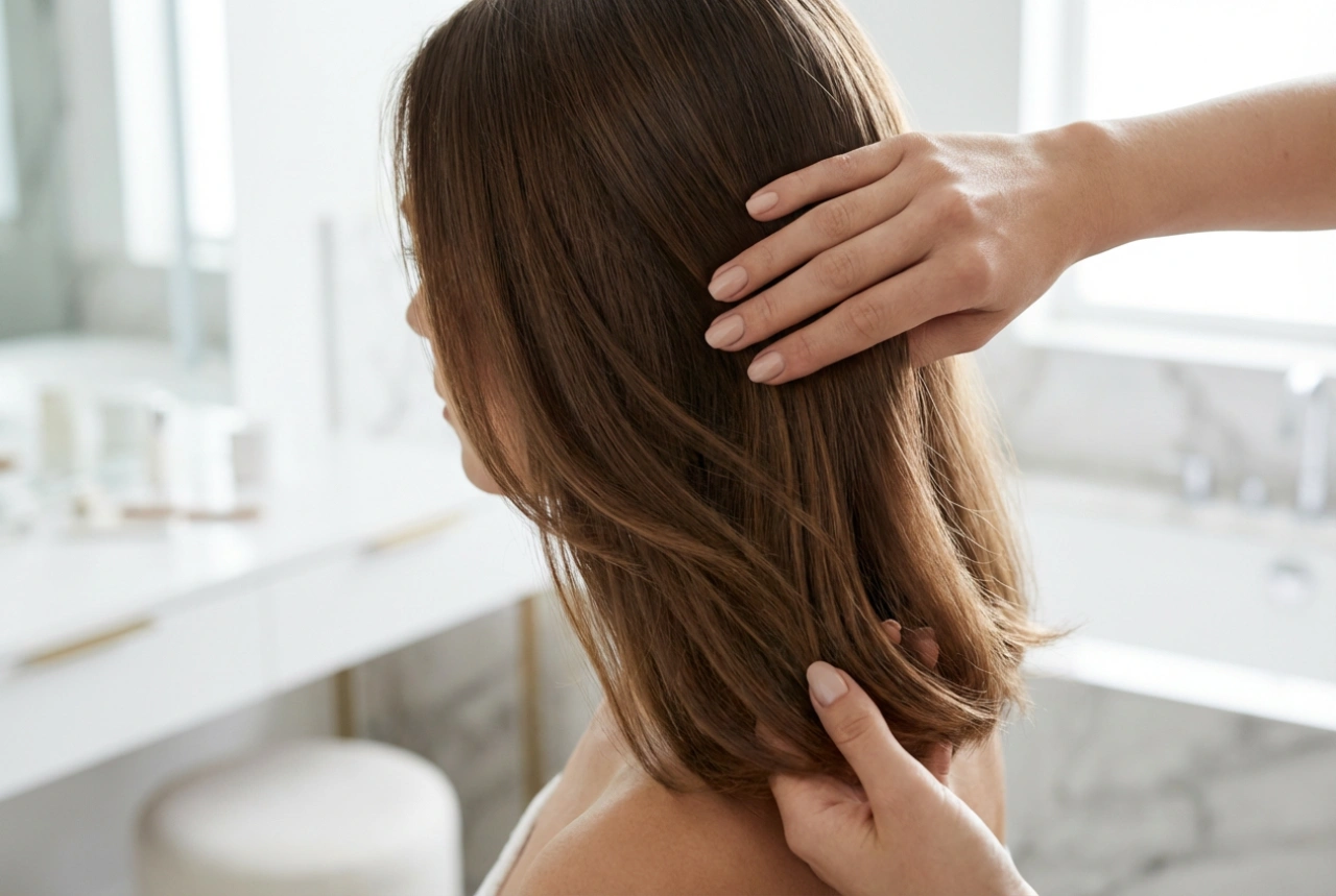 Mellanlångt hår för vardag och fest: frisyr i 3 enkla steg