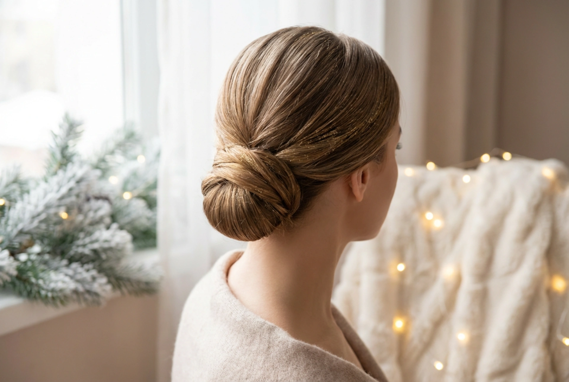 Elegant för helgerna: julfrisyr, snabba frisyrer att göra hemma