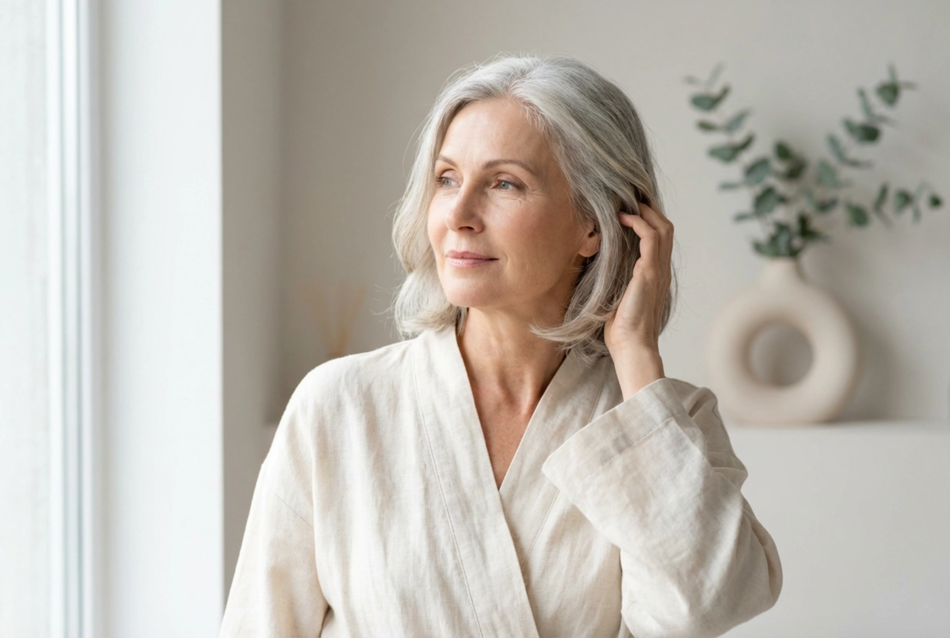 Frisyrer för kvinnor över sextio: fina klippningar och enkel styling