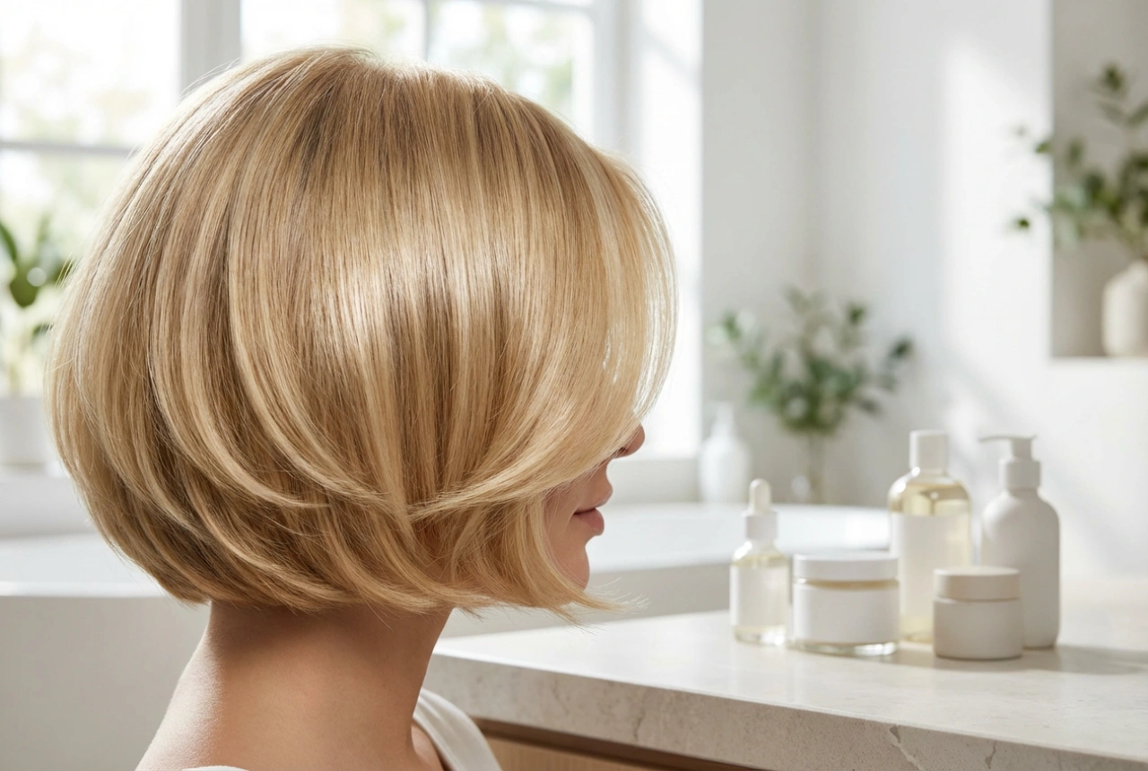 Kort blond bob: Hur man tillför glans och volym utan att skada håret
