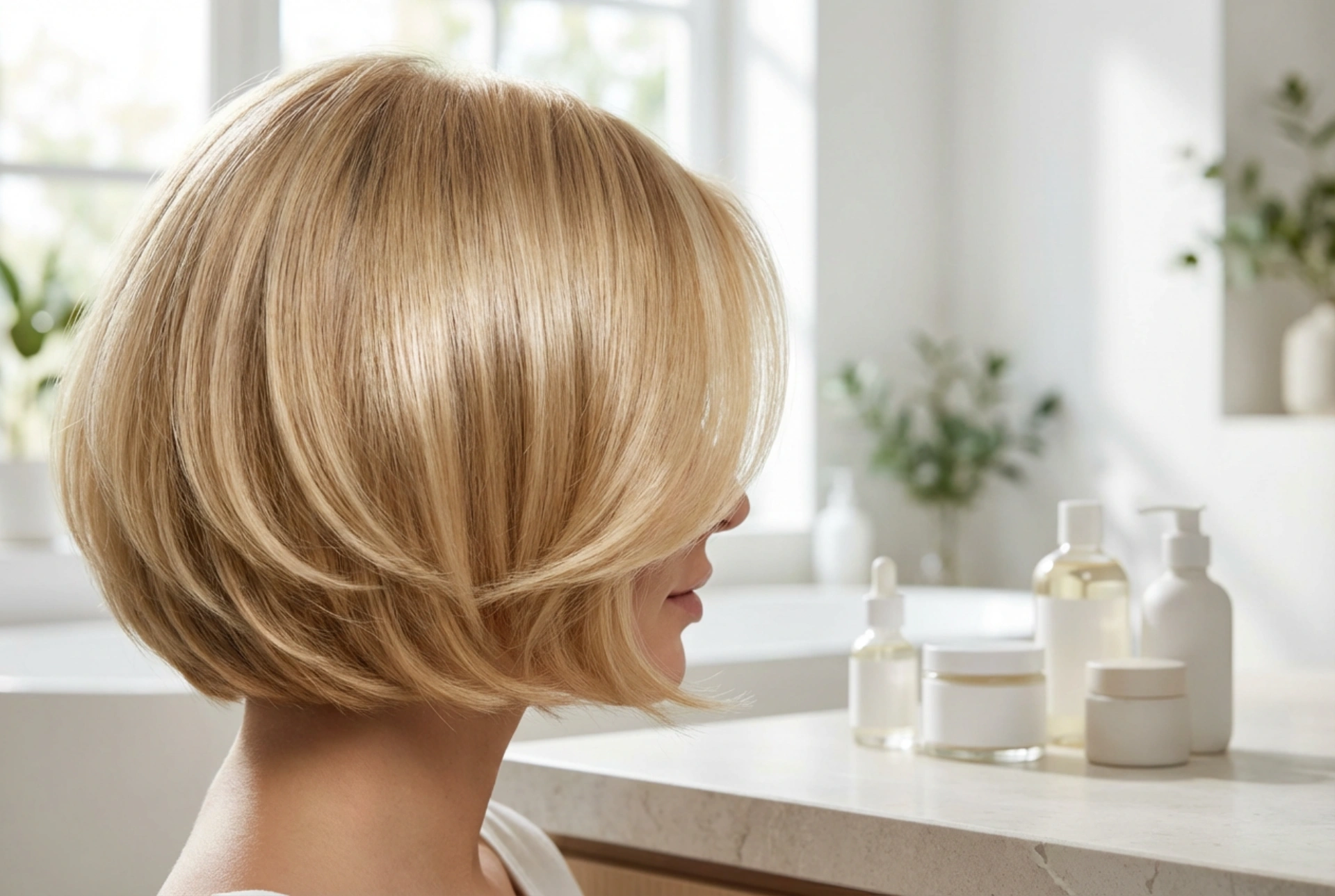 Kort blond bob: Hur man tillför glans och volym utan att skada håret