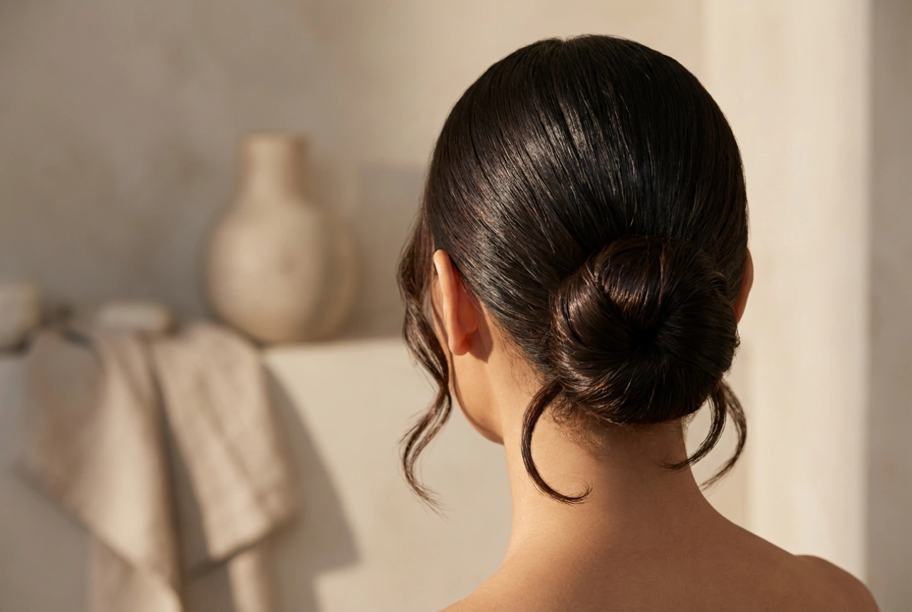 Kvällsuppsättningar: slät chignon, låg knut och glamourvågor