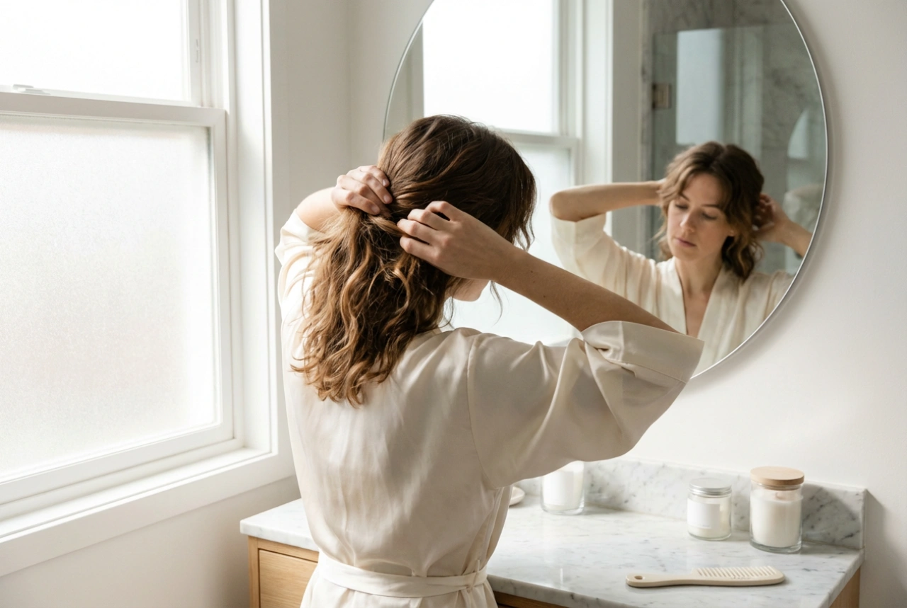 Mellanlångt hår: frisyrer steg-för-steg för jobbet, dejten och helgen