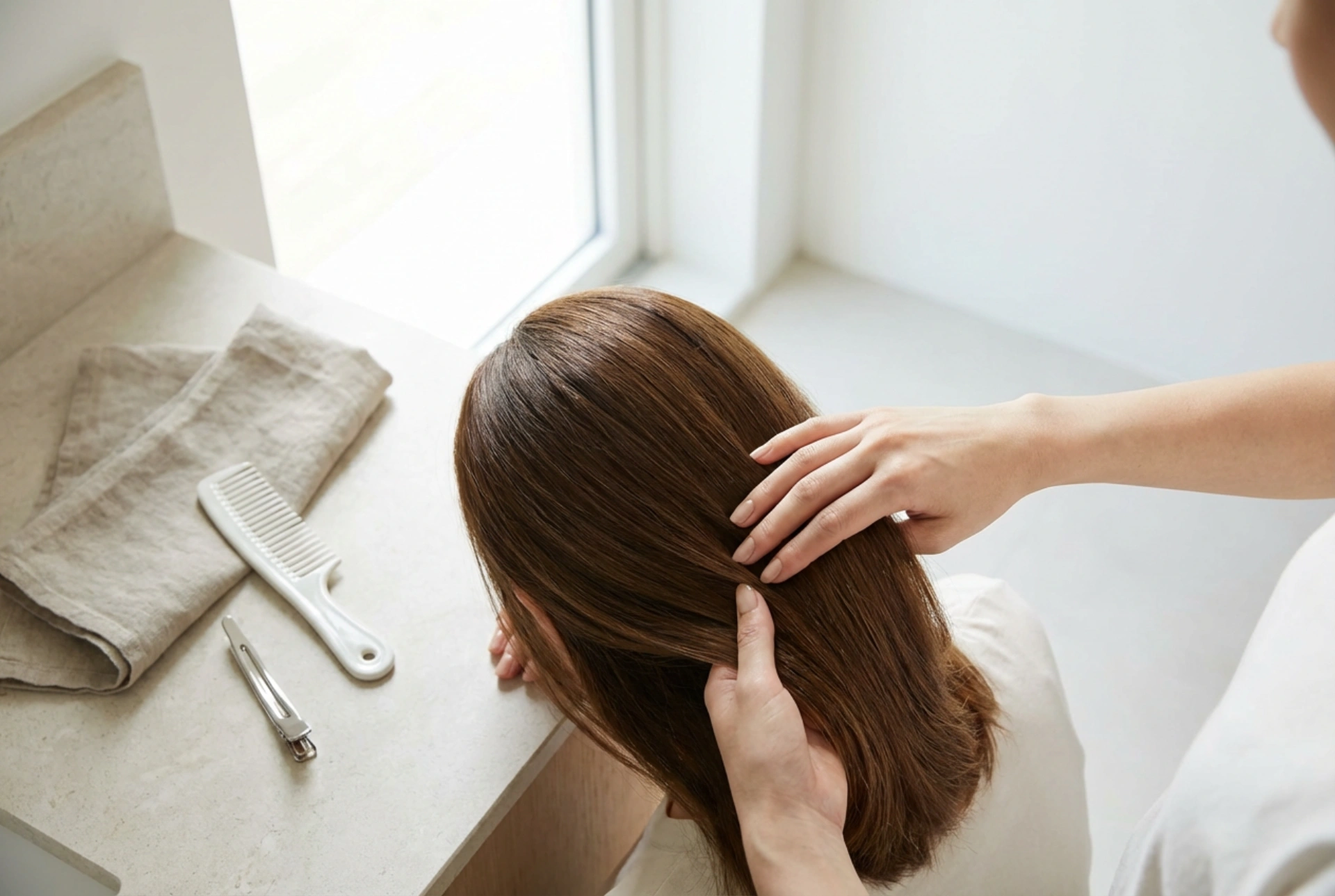 Mellamlångt hår: frisyrer som du enkelt stylar hemma
