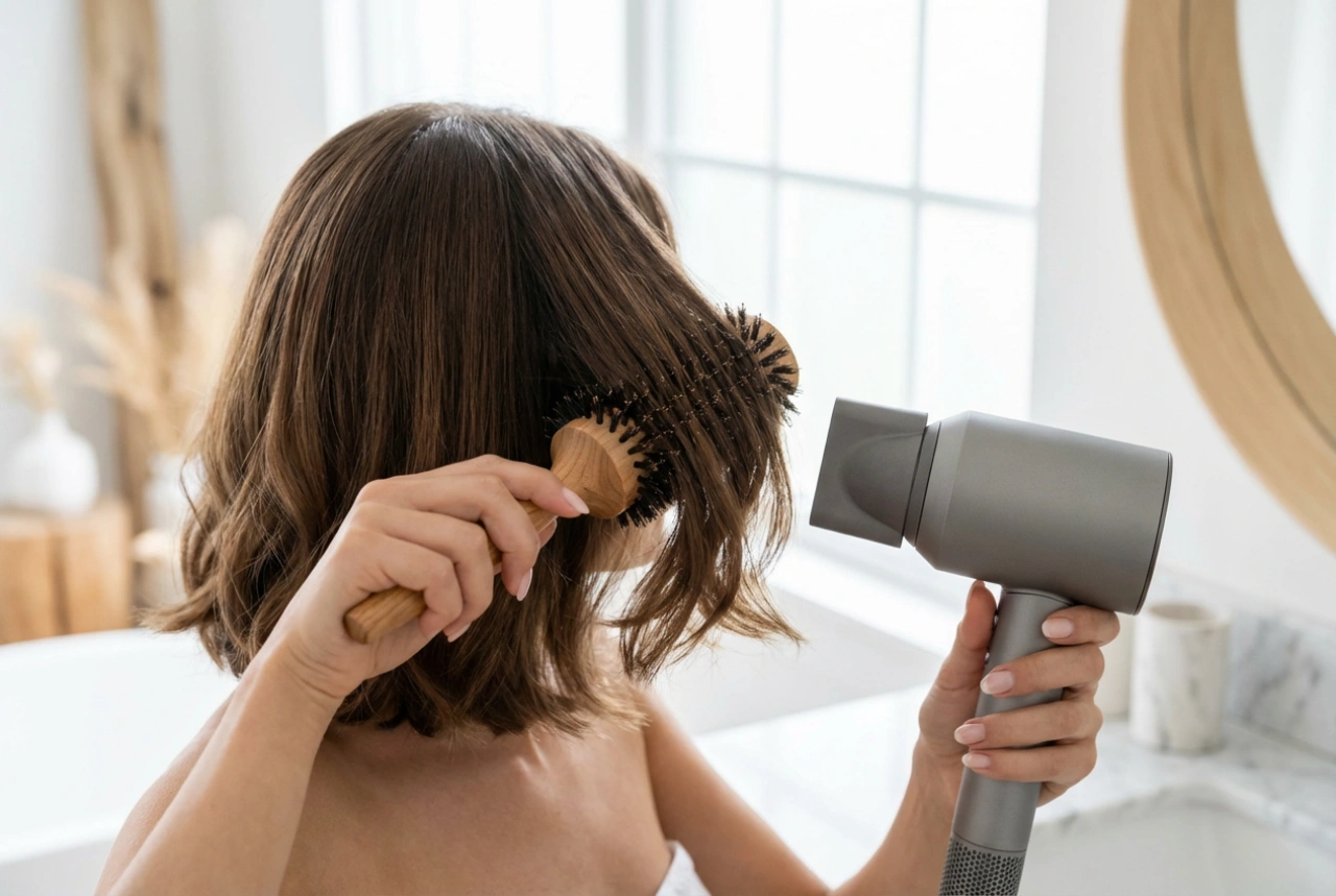 Styling av bob-frisyr: Föna, släta ut och skapa vågor steg för steg