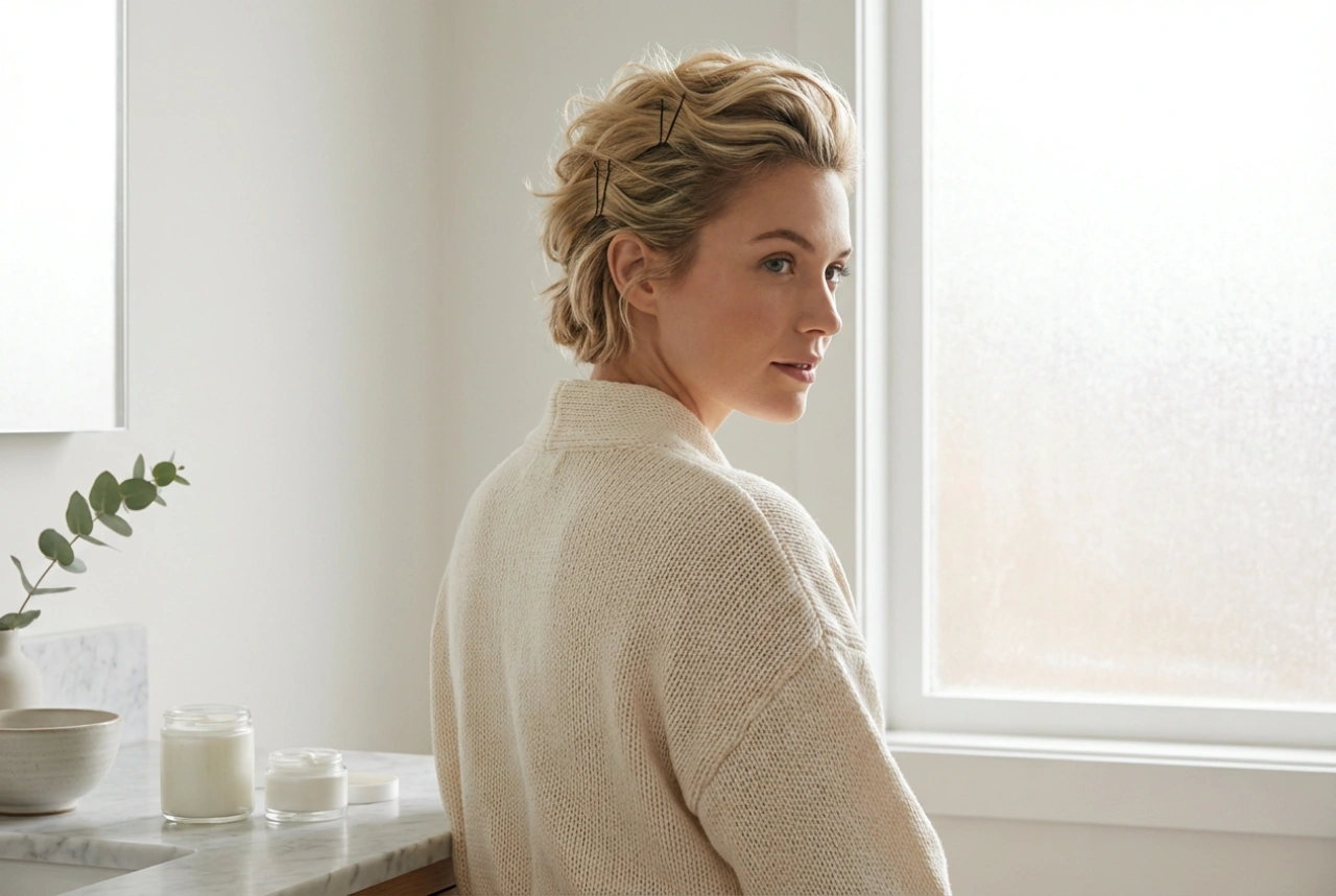 Frisyrer för kort hår: snabba uppsättningar och textur utan locktång