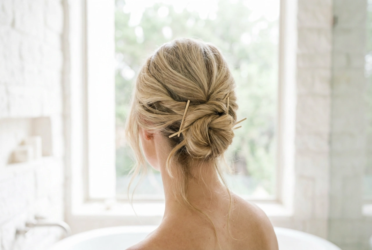 Fina håruppsättningar: enkla konstruktioner, fäste och hållbarhet