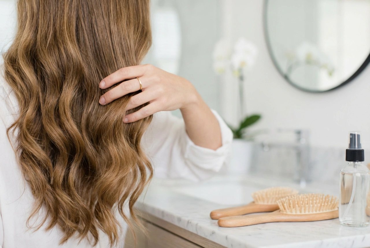 Elegant frisyr hemma: slät finish, vågor och hållbarhet