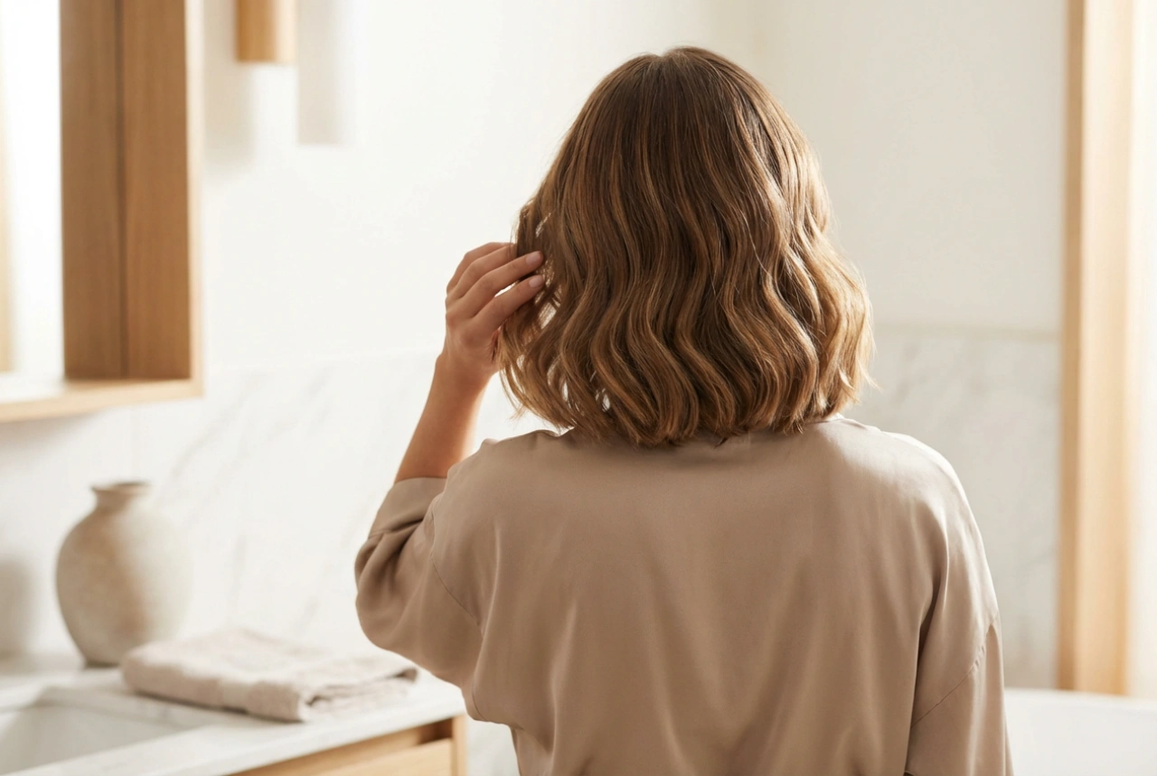 Styling av bob-frisyr: rundborste, vågor och utslätning