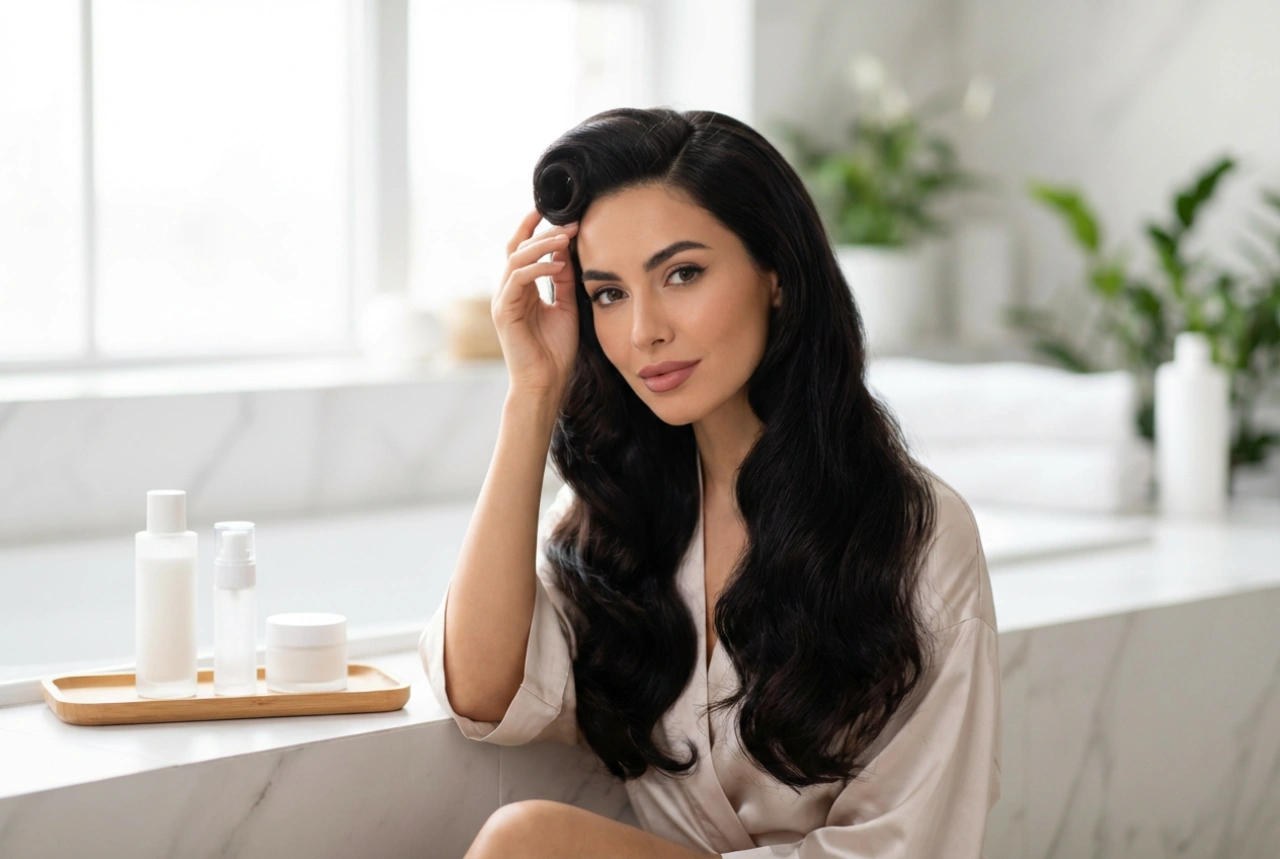 1950-tals frisyrer för långt hår: lockar, victory rolls och eleganta uppsättningar