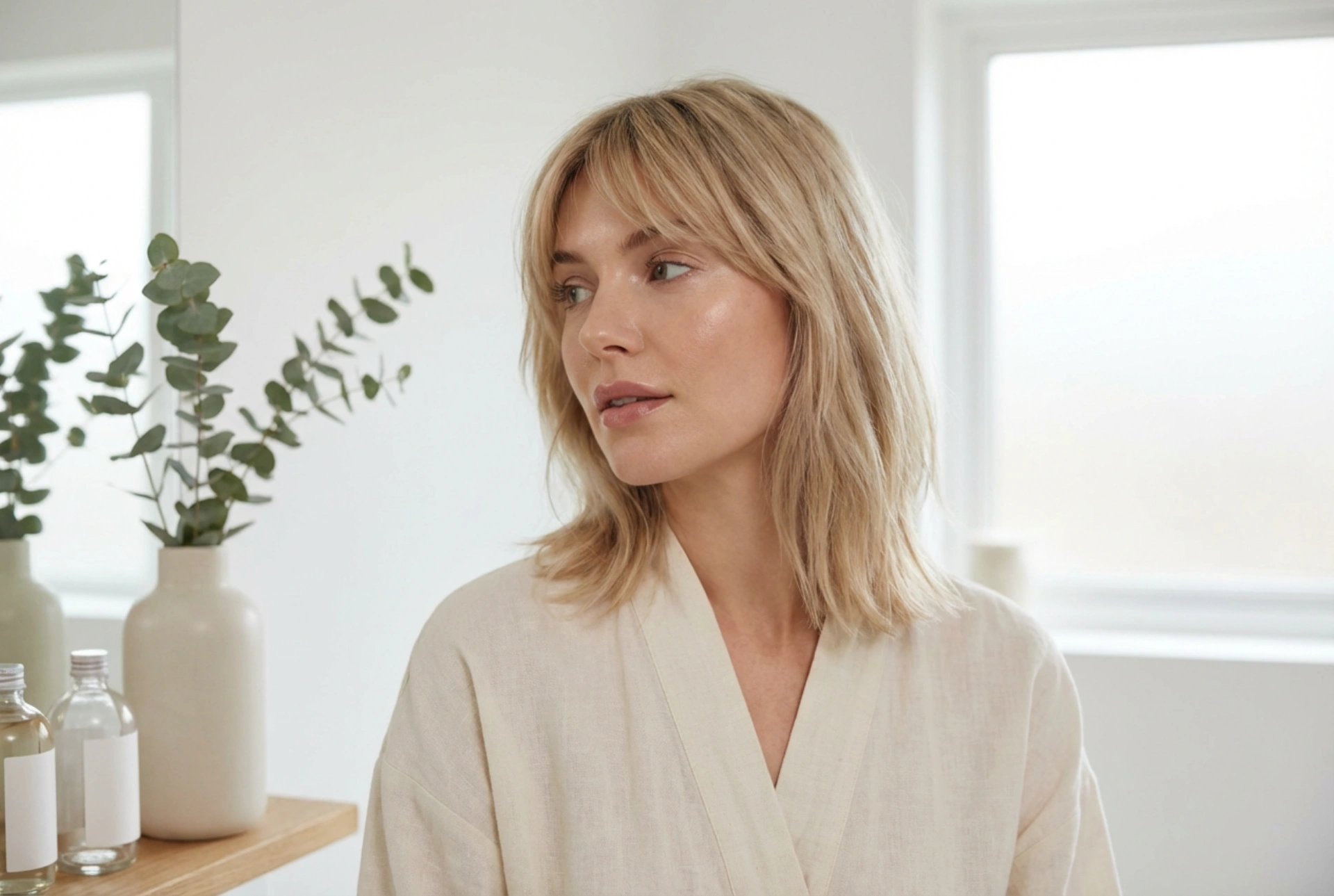 Halvkorta frisyrer med lugg: stylingtips för volym och lätthet