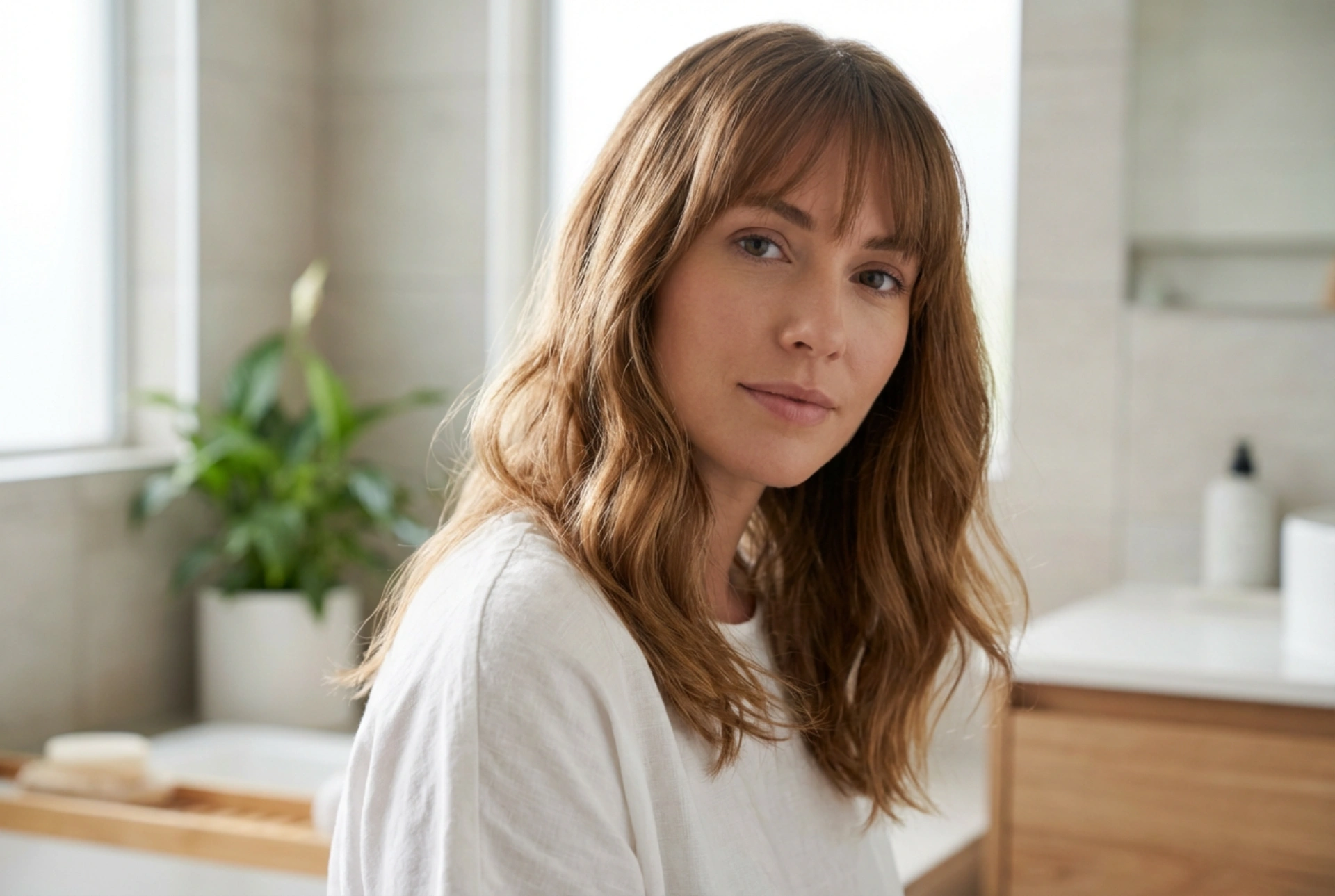 Halvlångt hår med lugg: Så stylar och fixerar du din frisyr