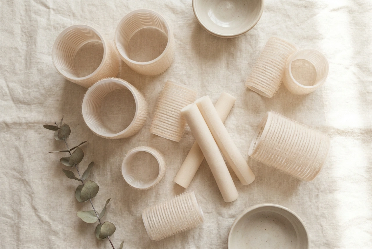 Hårrullar: typer, val av diameter och applicering steg för steg