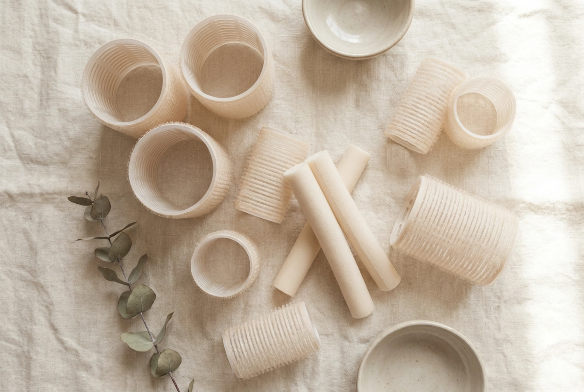 Hårrullar: typer, val av diameter och applicering steg för steg