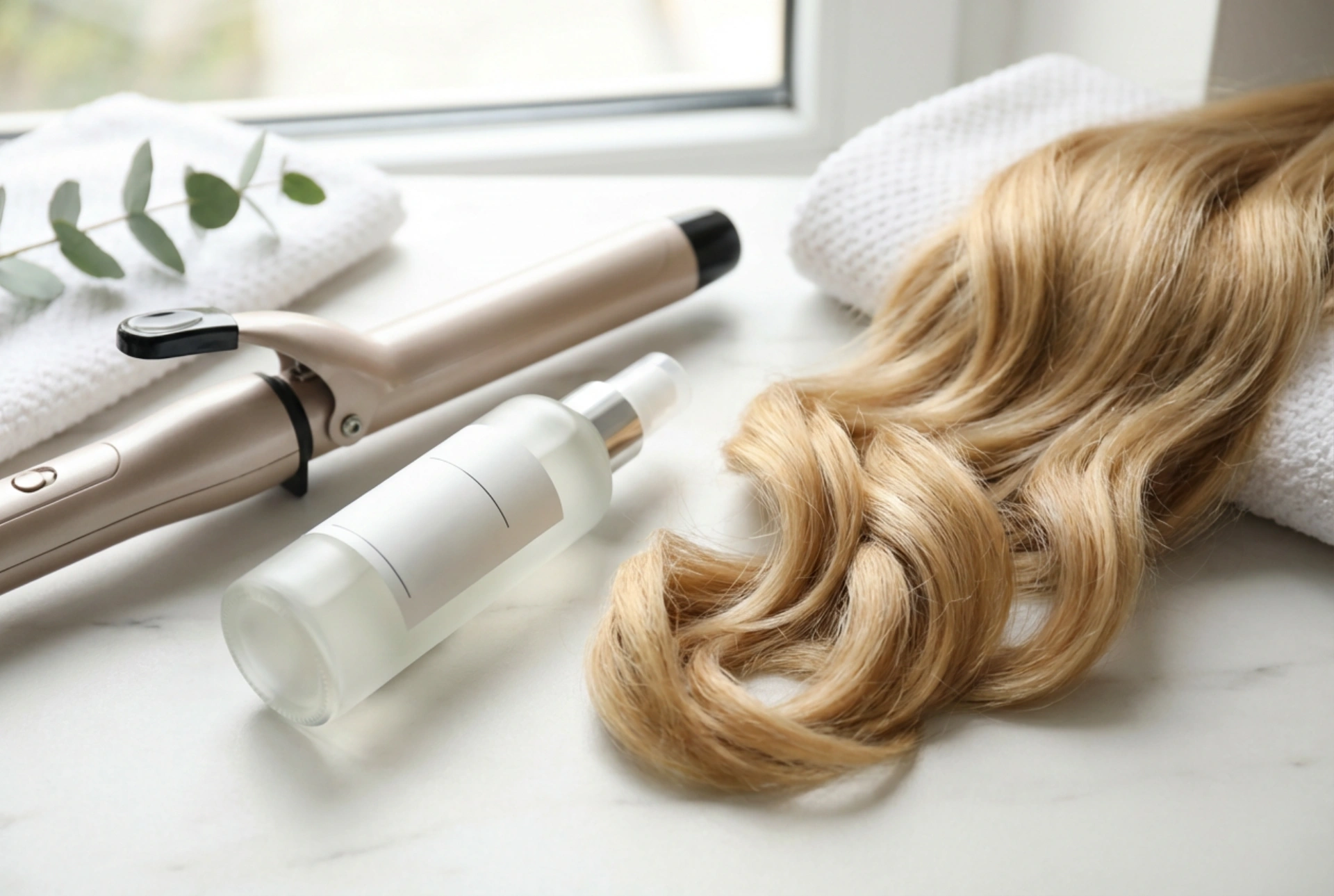 Tjock locktång: Stora vågor, val av diameter och fixering utan att klibba