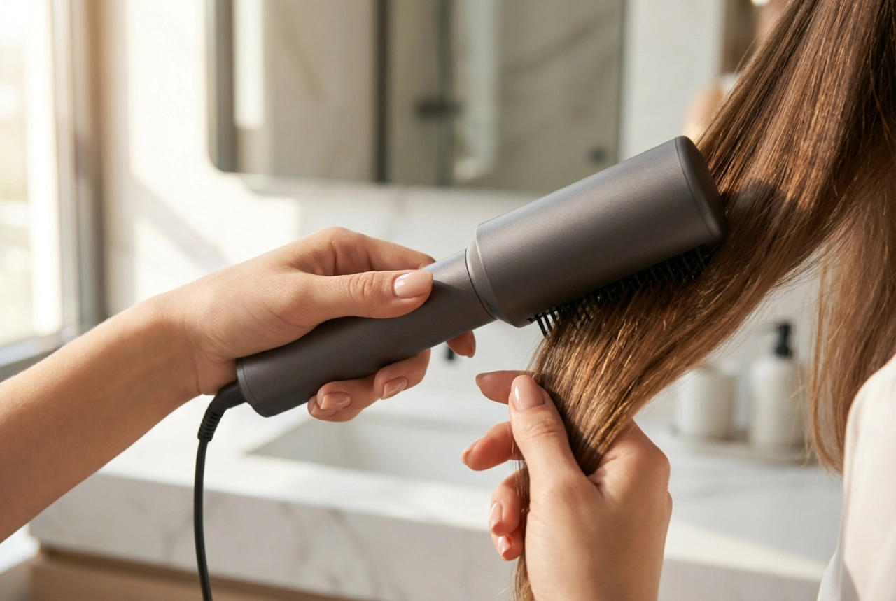 Fönborste: hur man stylar håret medan man torkar, steg för steg