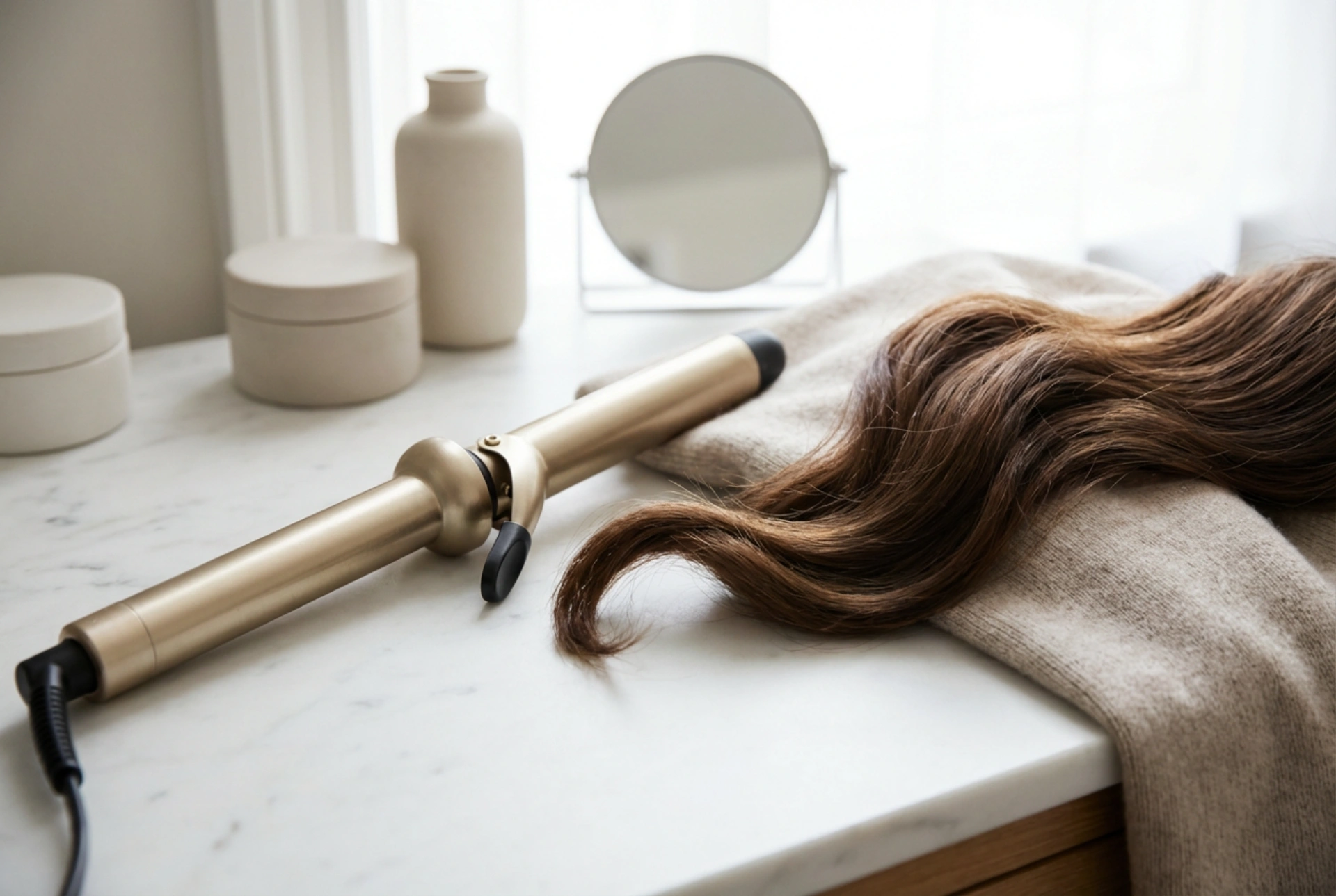 Locktång för stora lockar: rätt diameter, teknik och nedkylning