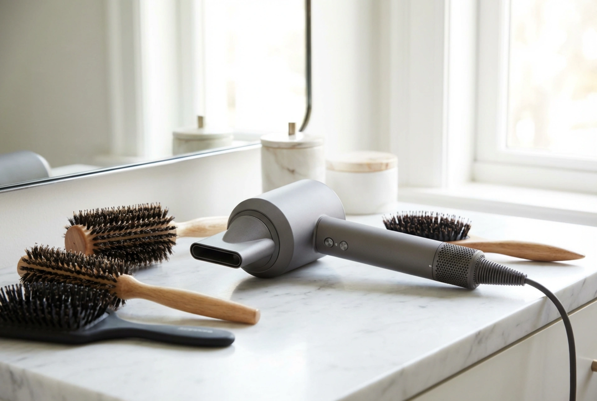 Mästra hårstyling med fön: Koncentrator, borstar och tekniker