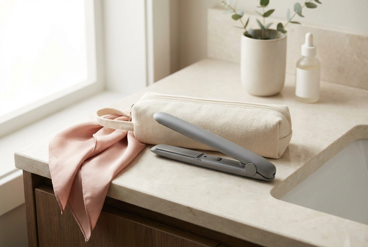 Miniplattång för resan: smidig styling i handbagaget