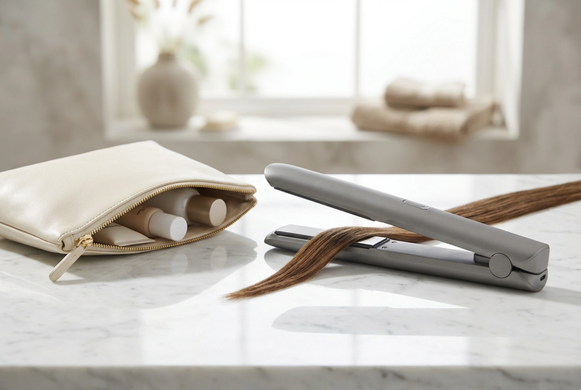 Mini sladdlös plattång: snabba frisyrfixar när du är på språng