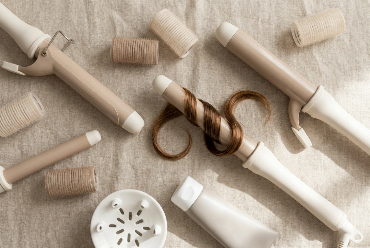 Locktänger för hår: val av diameter och lockteknik