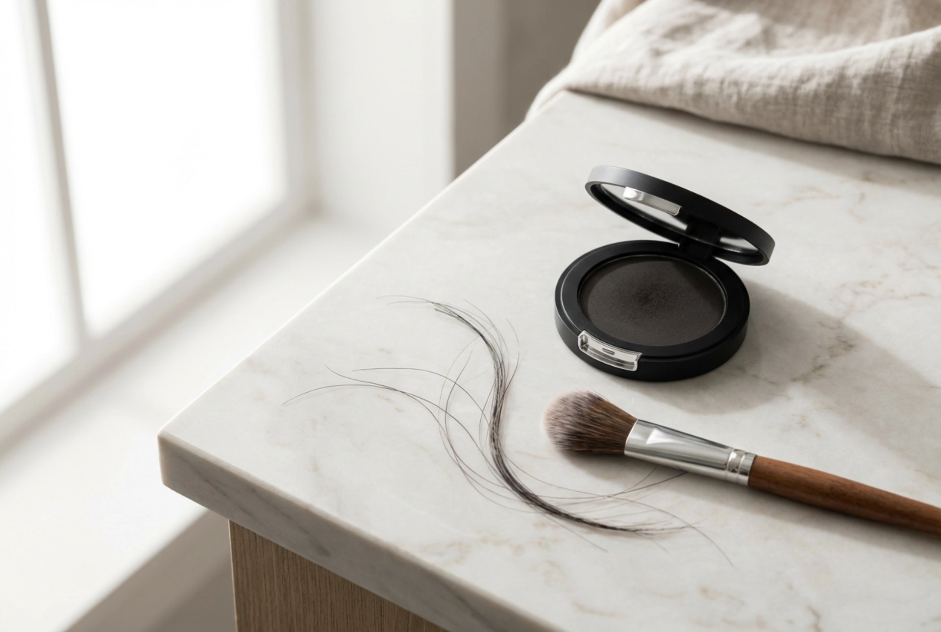 Puder för utväxt: snabb färgkorrigering och applicering