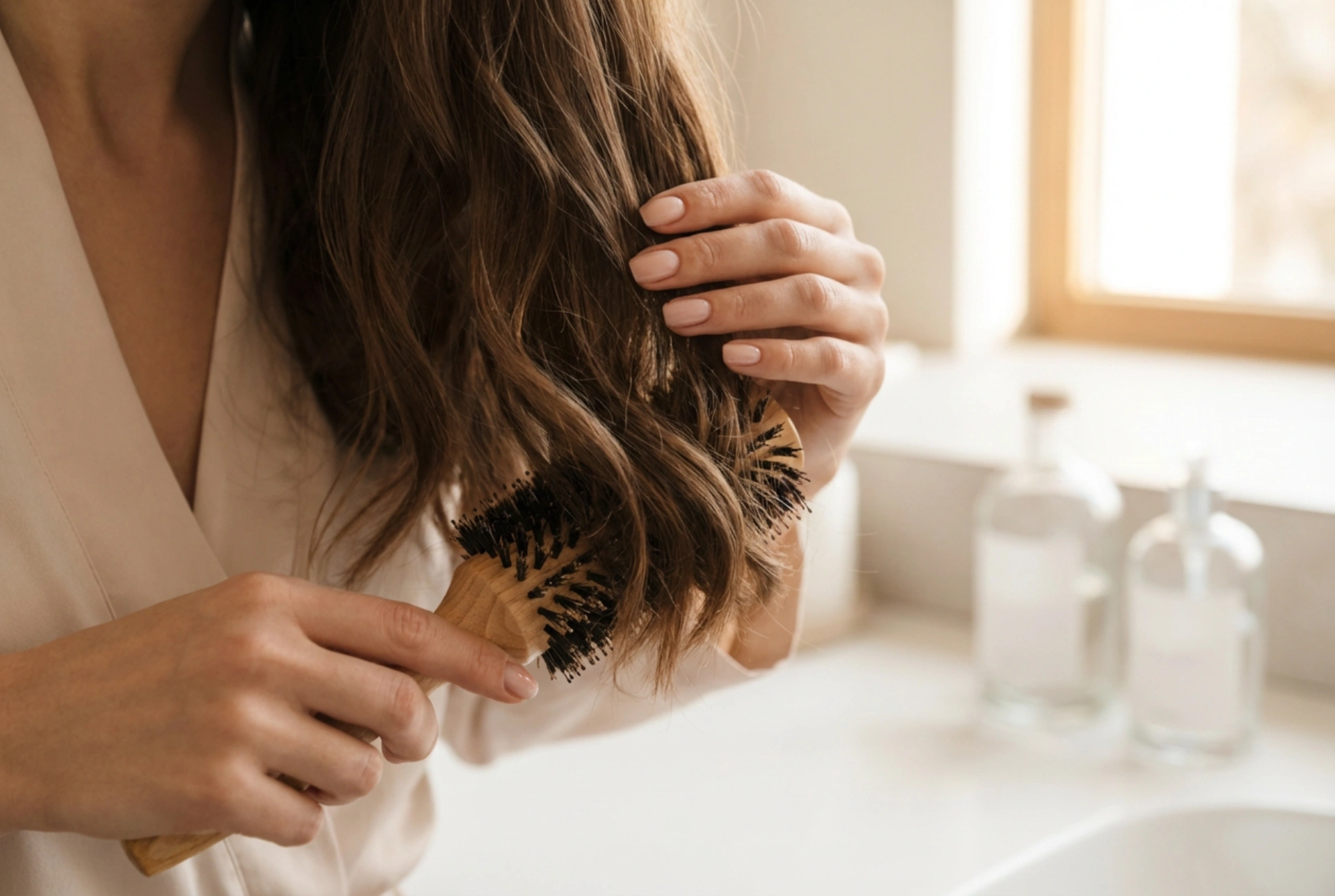 Uppklippt axellångt hår: daglig styling steg för steg