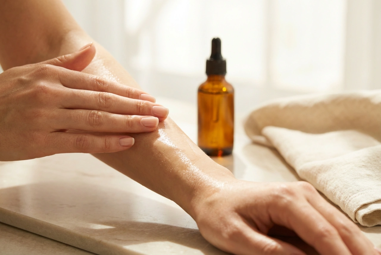 Fuktgivande kroppsolja: val av formula och massageteknik