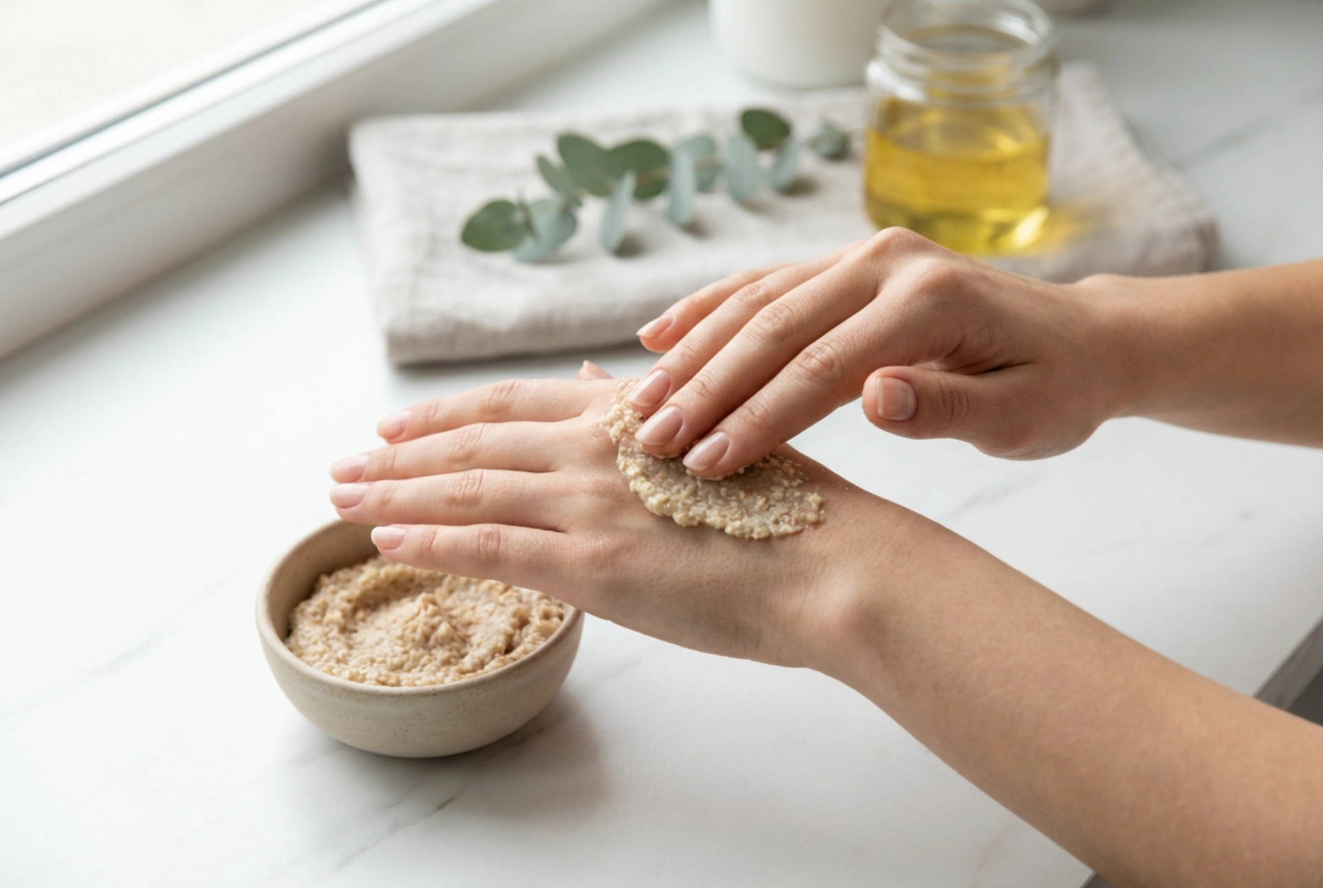 Handpeeling hemma: beprövade blandningar och säker användning