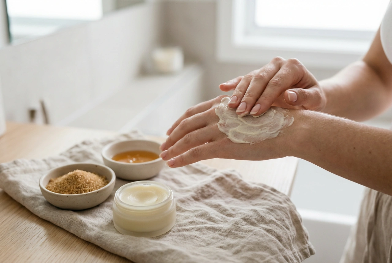 Huskurer för mycket torra händer: peeling, mask och ocklusion