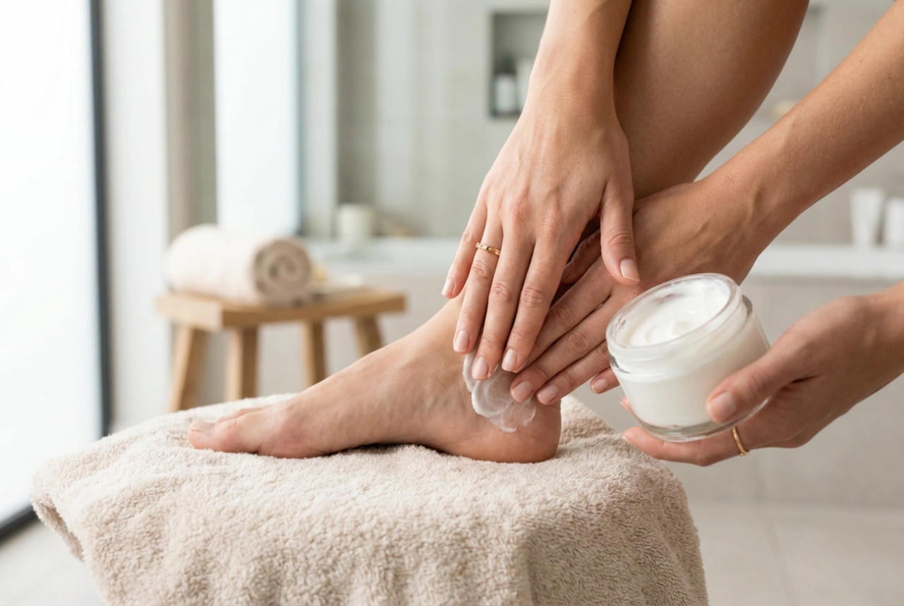 Huskur för spruckna hälar: tre enkla vårdsteg