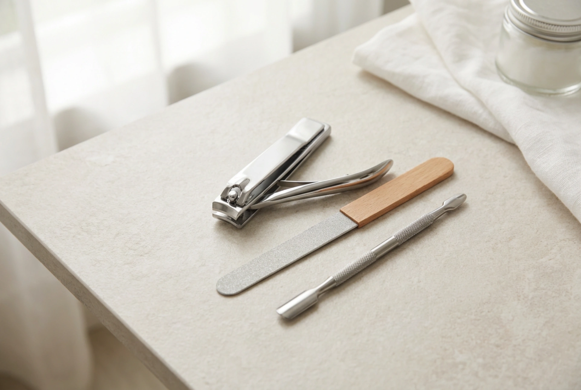 Manikyrset: grundläggande element, förvaring och hygien